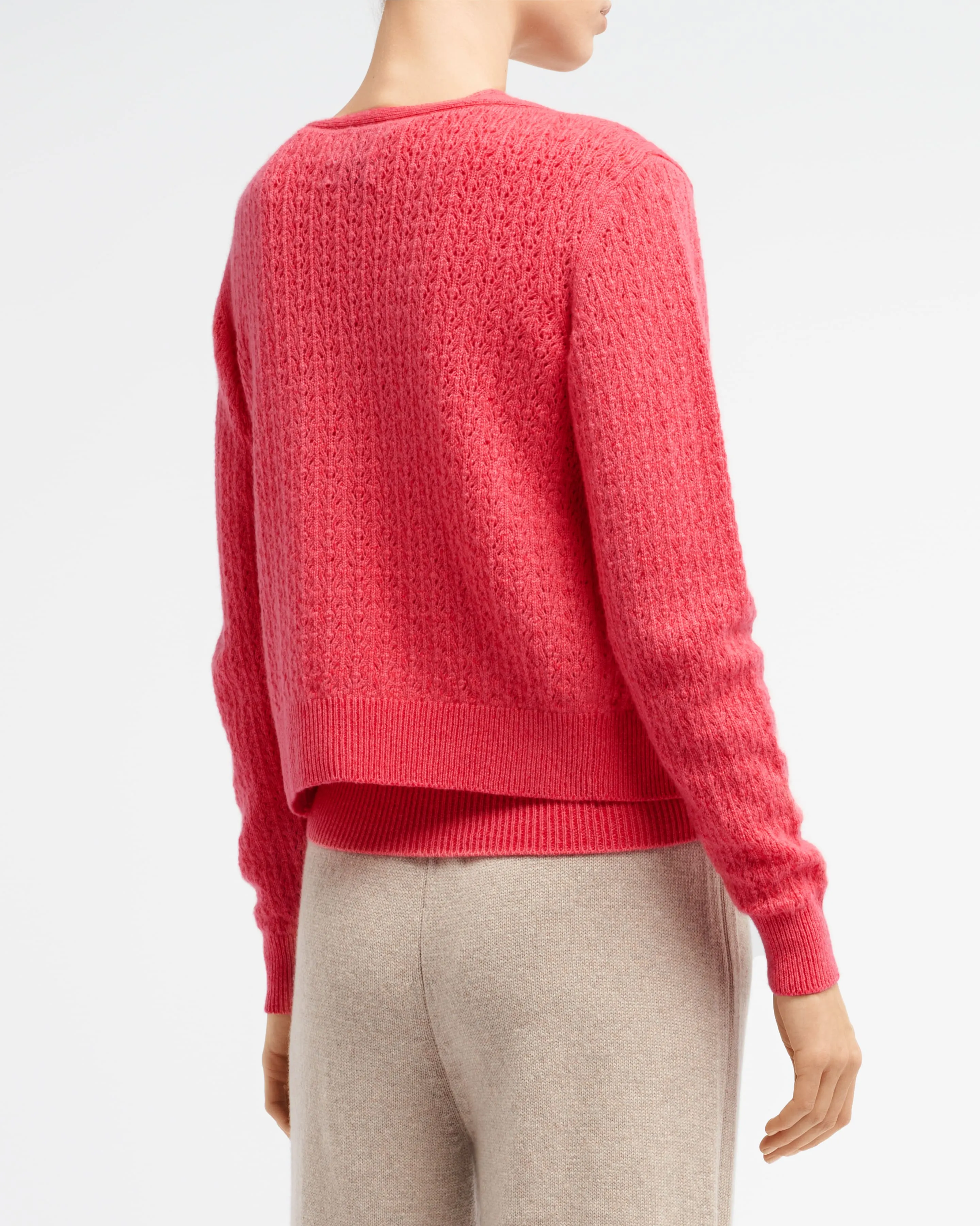 Cardigan en dentelle cachemire sold by Barrie product image thumbnail 4