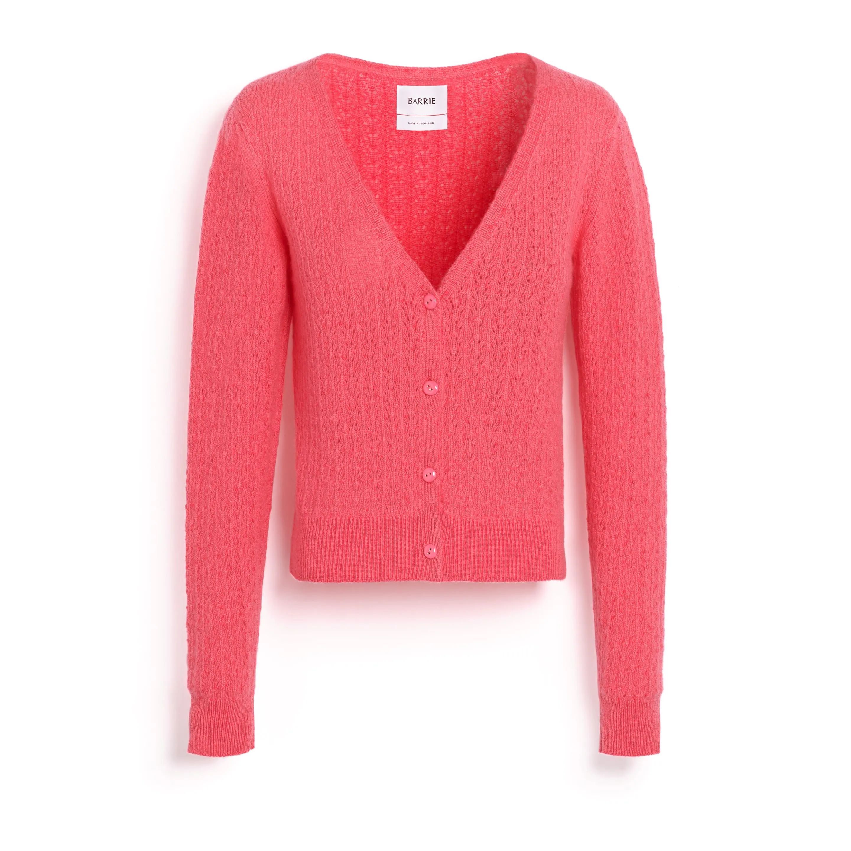 Cardigan en dentelle cachemire sold by Barrie