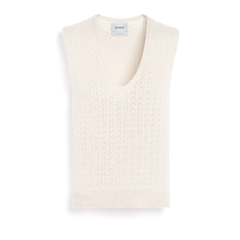 Top en dentelle cachemire sold by Barrie