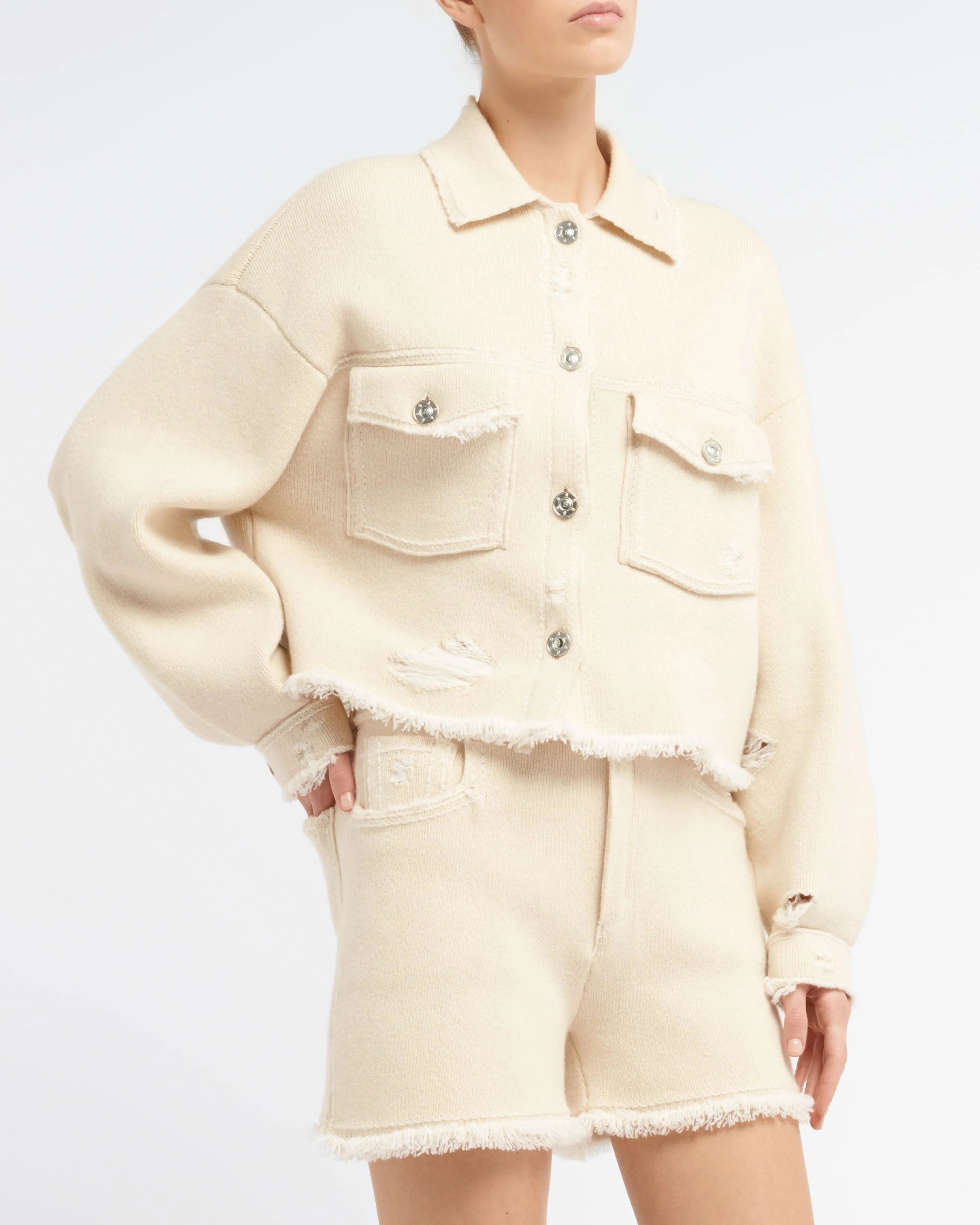 Short Denim à franges sold by Barrie product image thumbnail 4