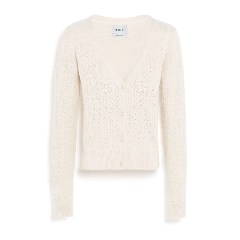 Cardigan en dentelle cachemire made by Barrie