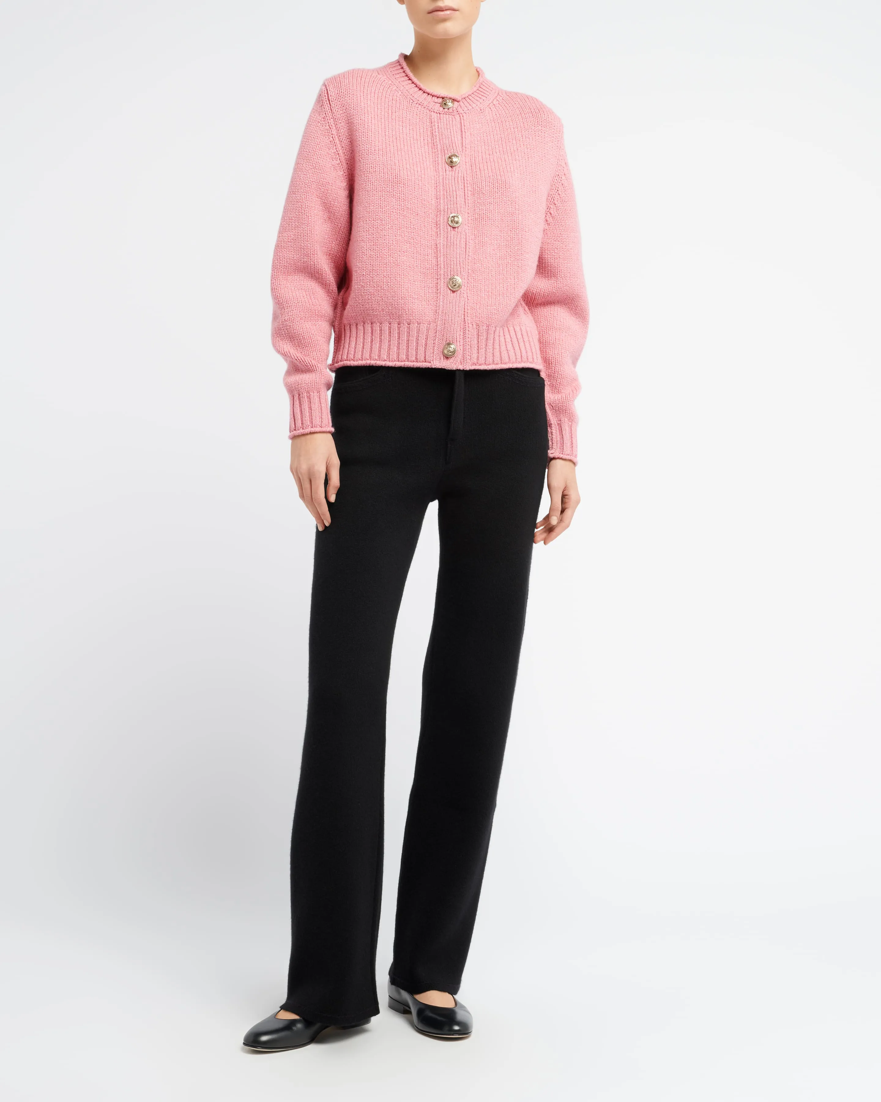 Cardigan épais en cachemire à boutons dorés sold by Barrie product image thumbnail 5