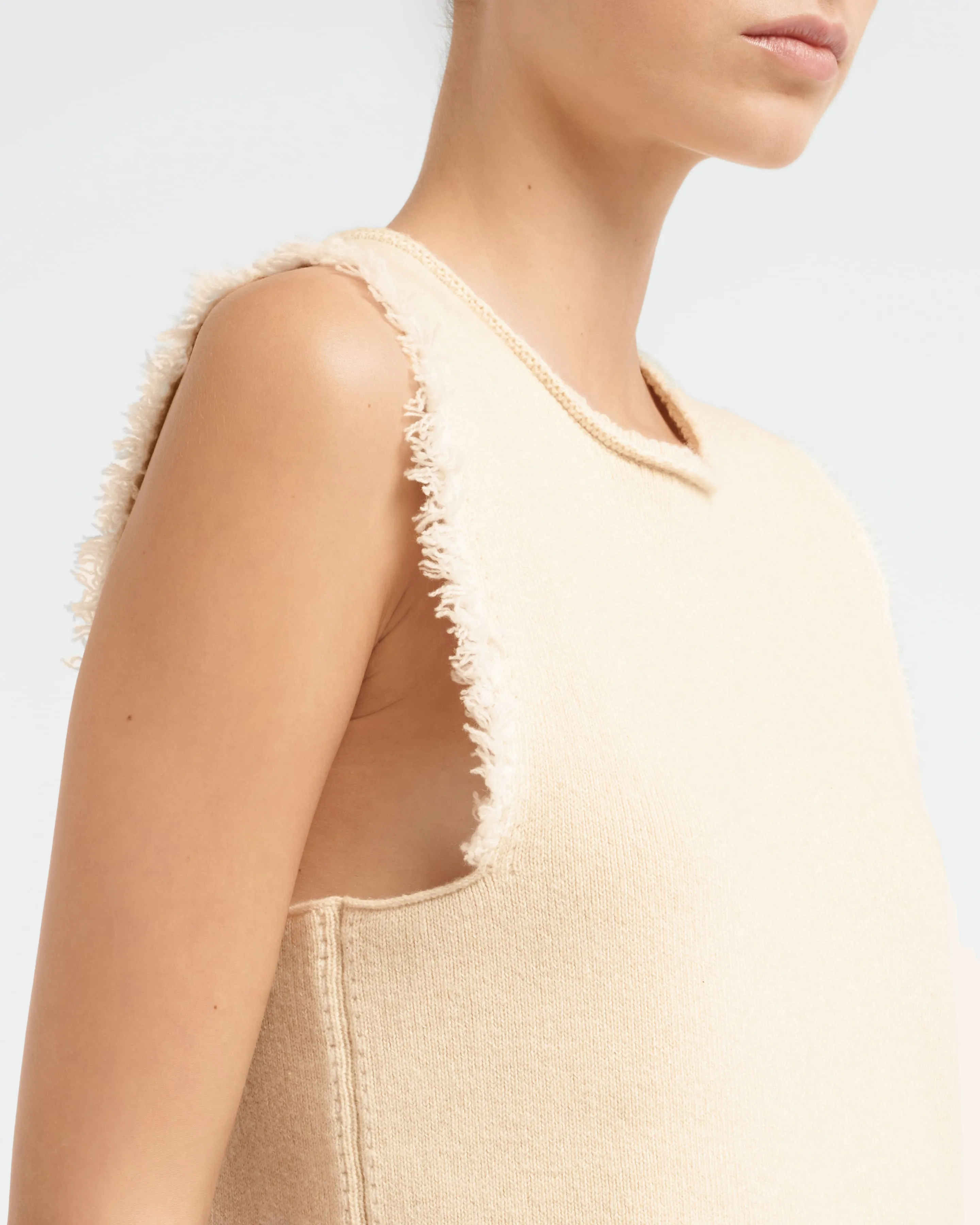 Haut sans manches Denim à franges sold by Barrie product image thumbnail 2