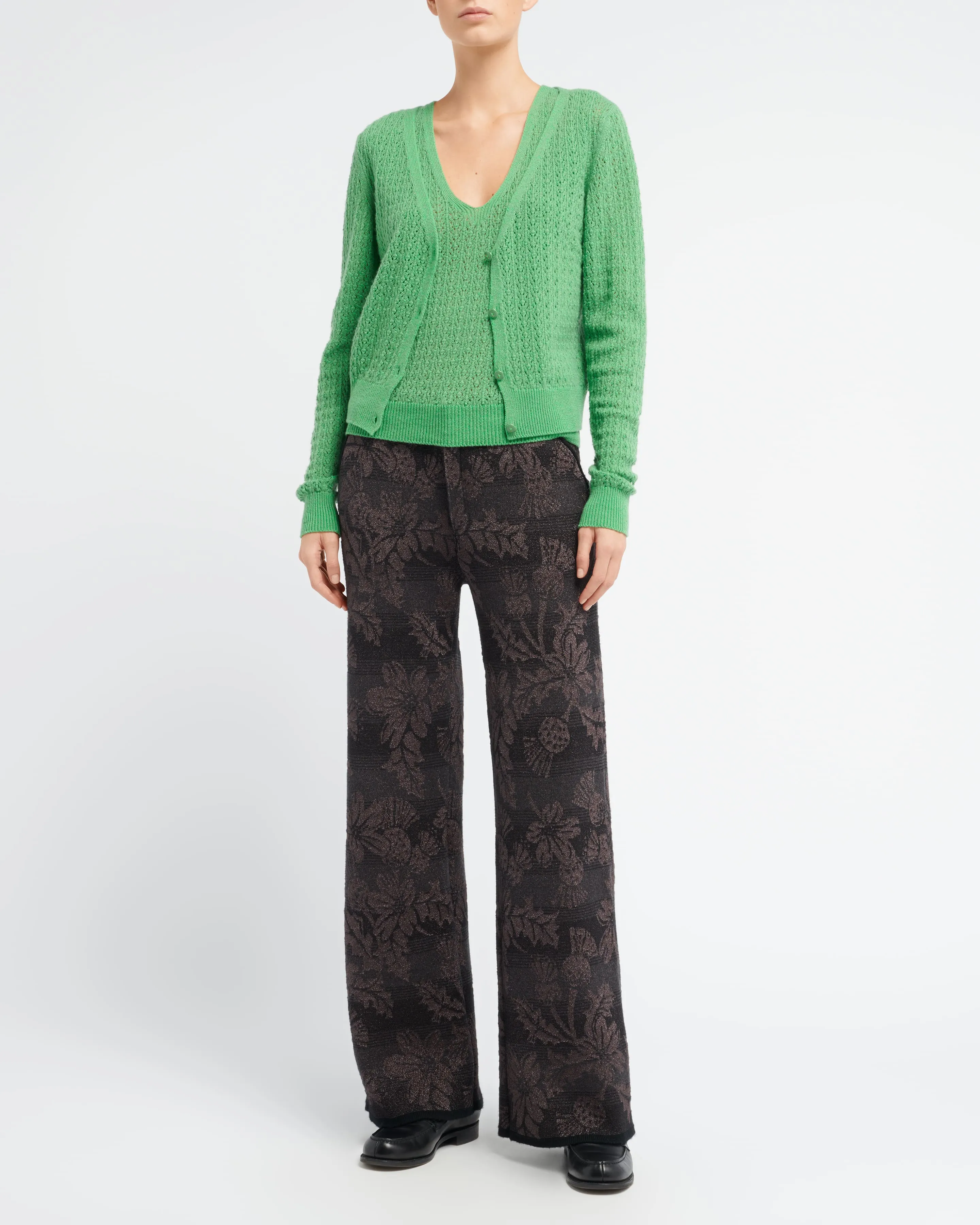 Cardigan en dentelle cachemire sold by Barrie product image thumbnail 5