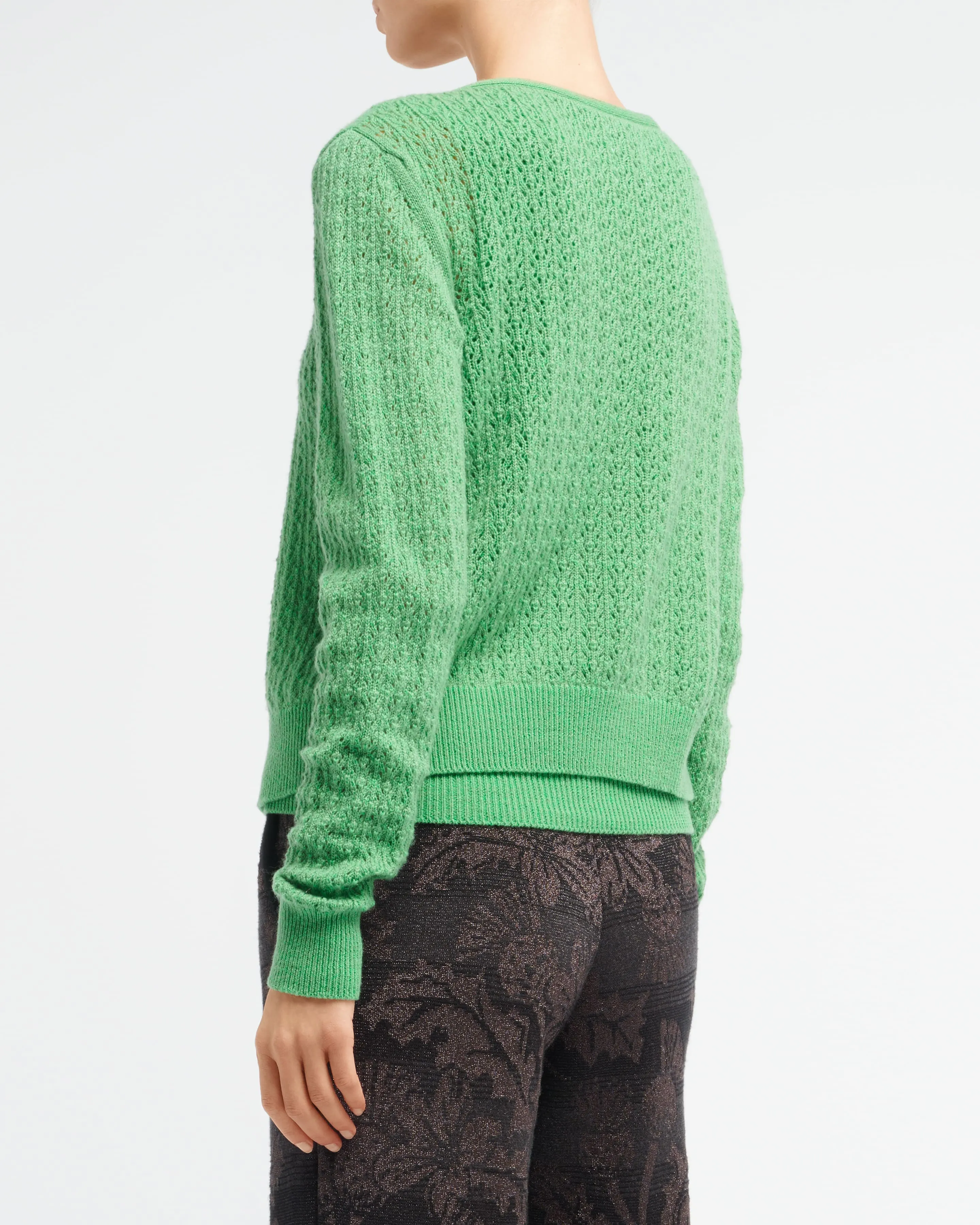 Cardigan en dentelle cachemire sold by Barrie product image thumbnail 4