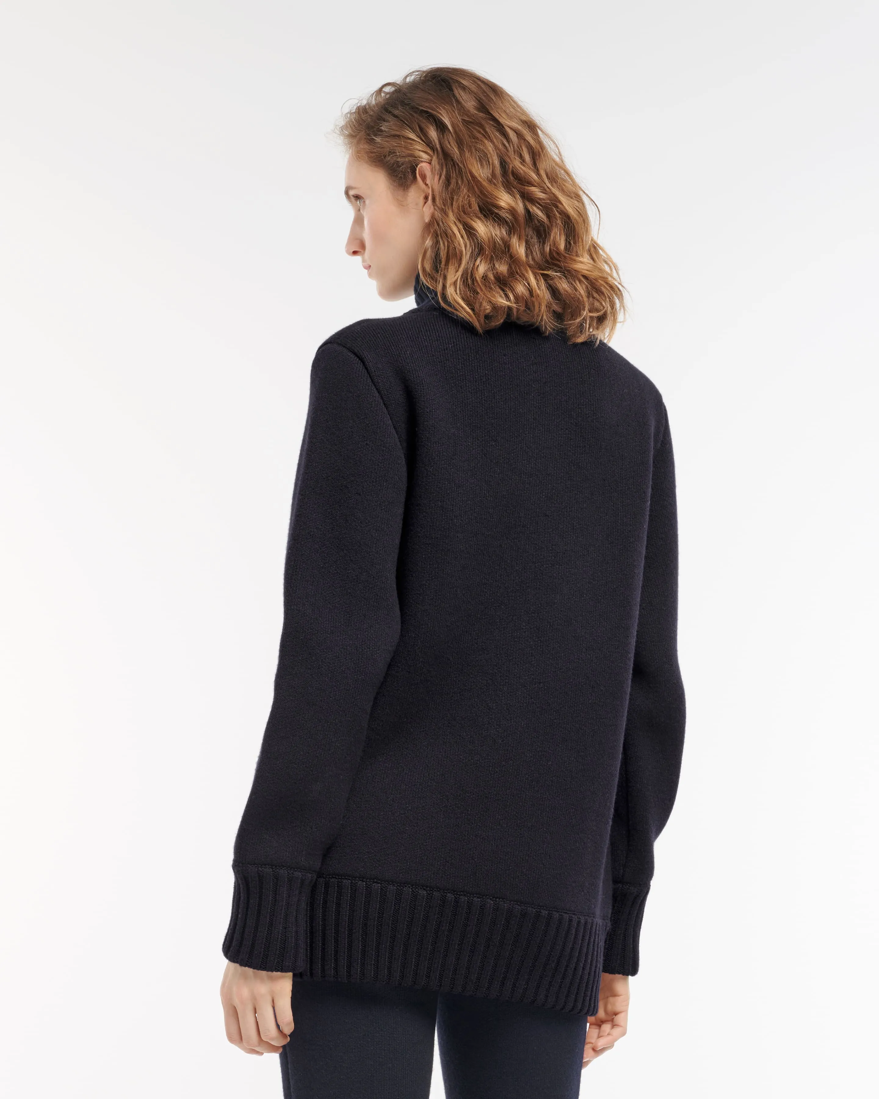 Veste chaude en cachemire, laine et soie sold by Barrie product image thumbnail 4