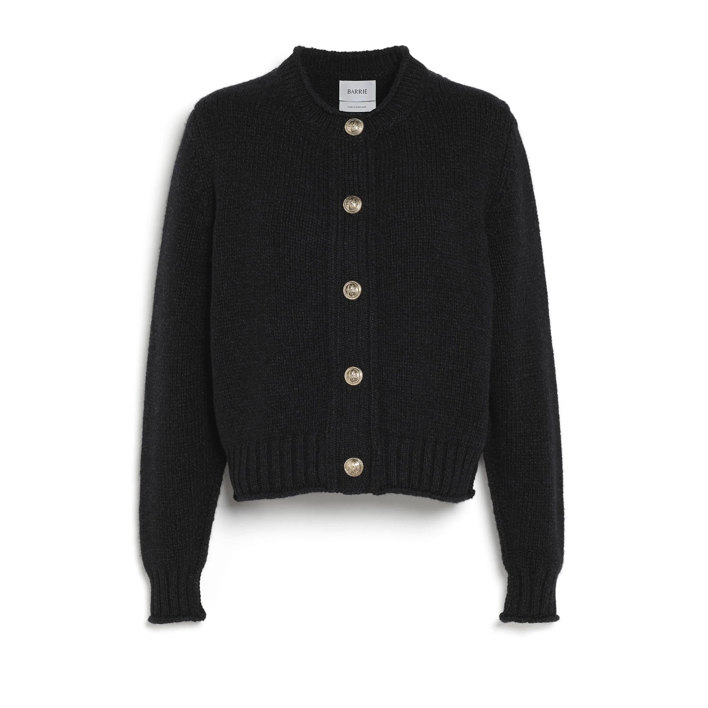 Cardigan épais en cachemire à boutons dorés sold by Barrie
