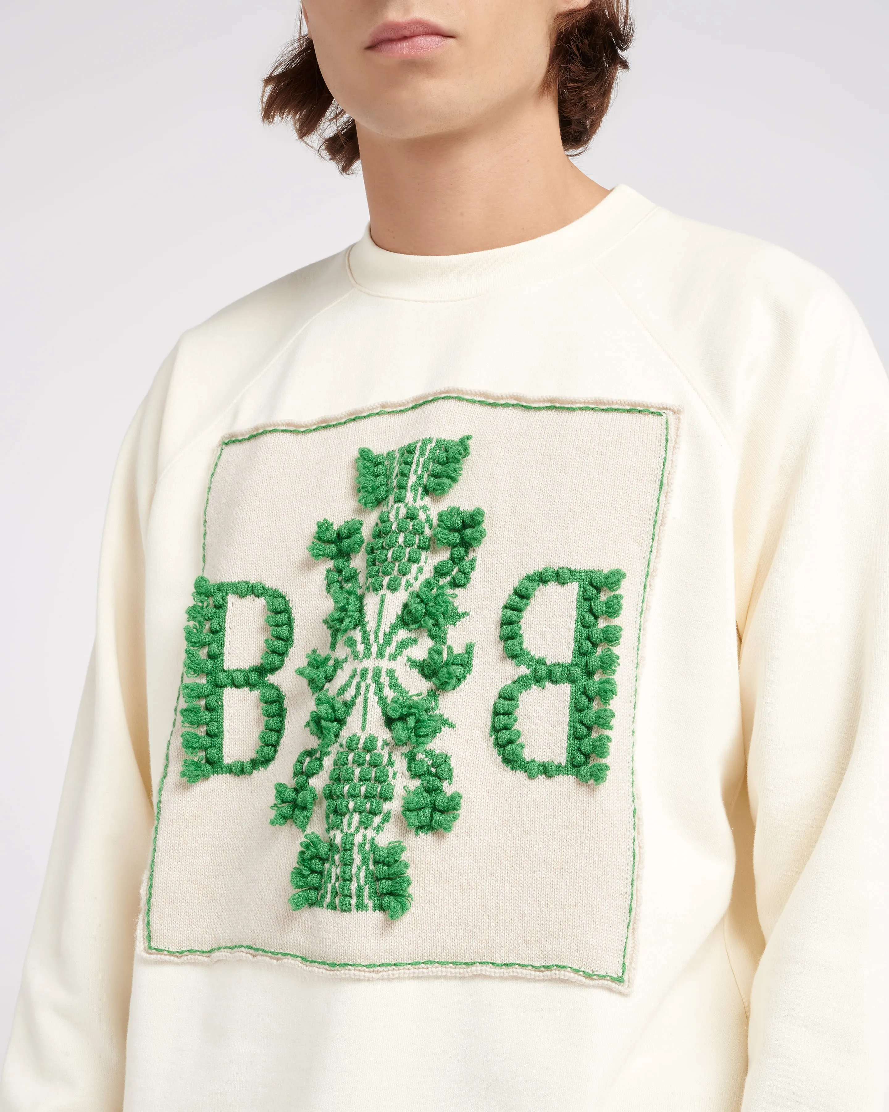 Sweat en coton avec patch logo B en cachemire sold by Barrie product image thumbnail 2