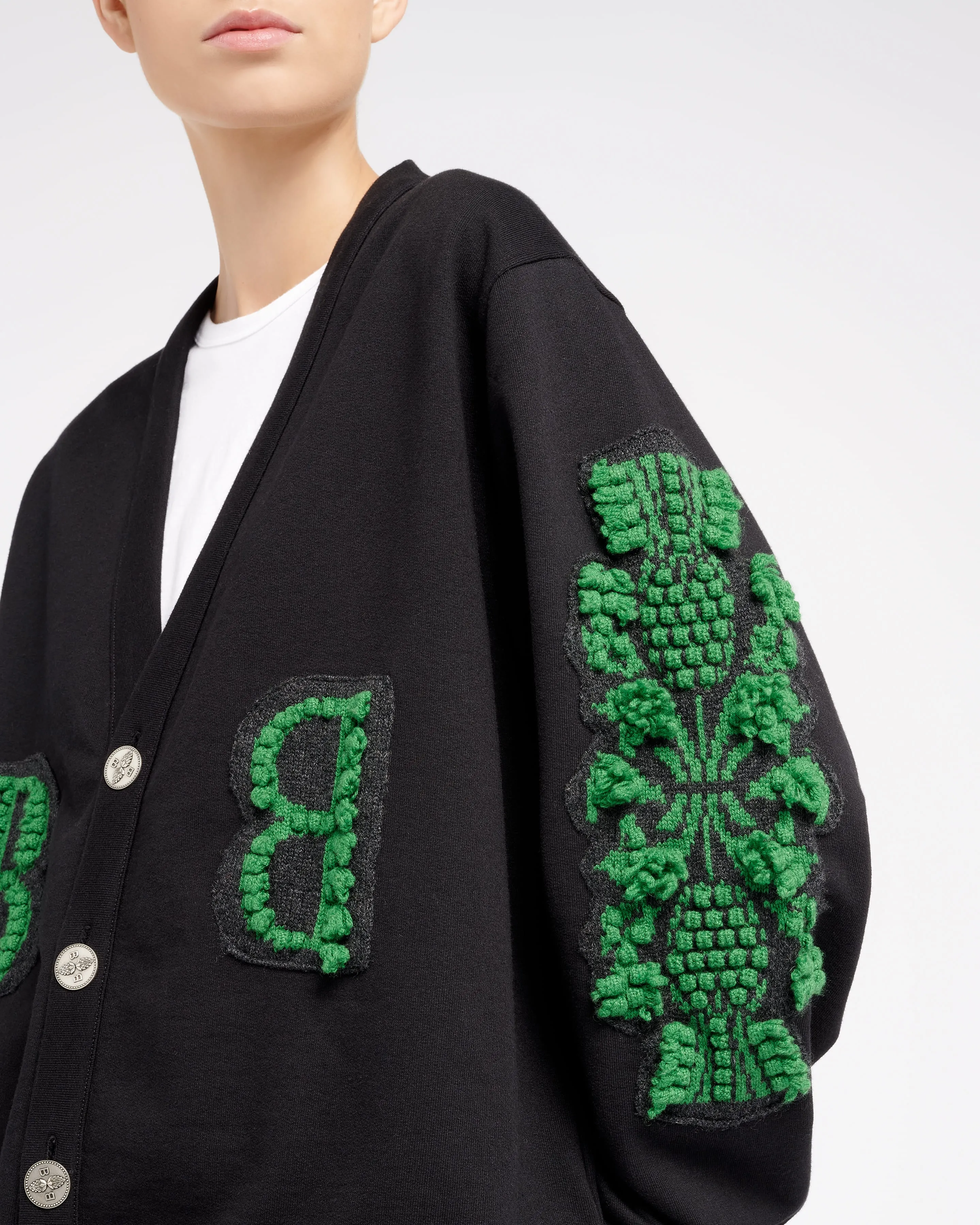 Cardigan en coton avec logo B en cachemire sold by Barrie product image thumbnail 2