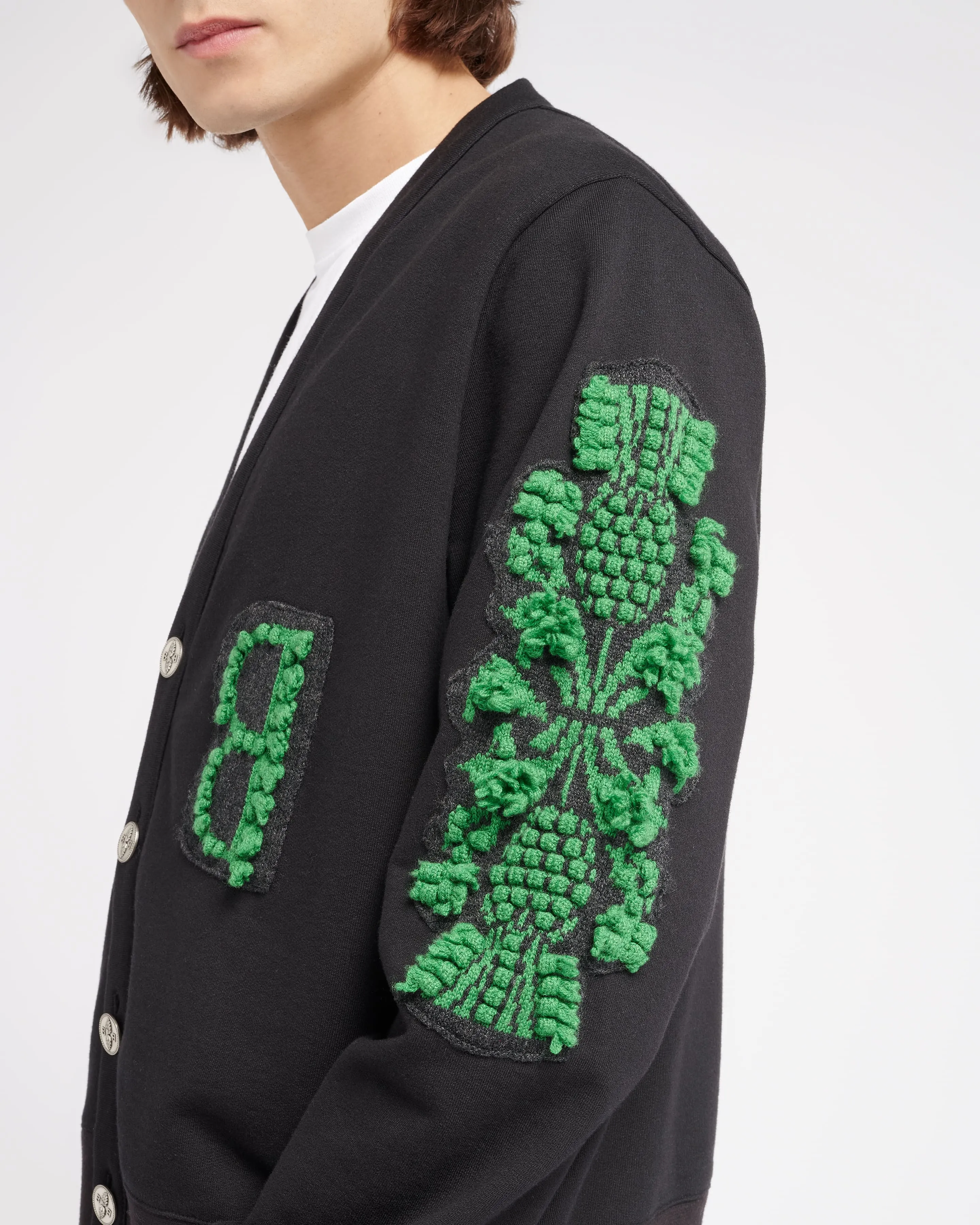 Cardigan en coton avec logo B en cachemire sold by Barrie product image thumbnail 3