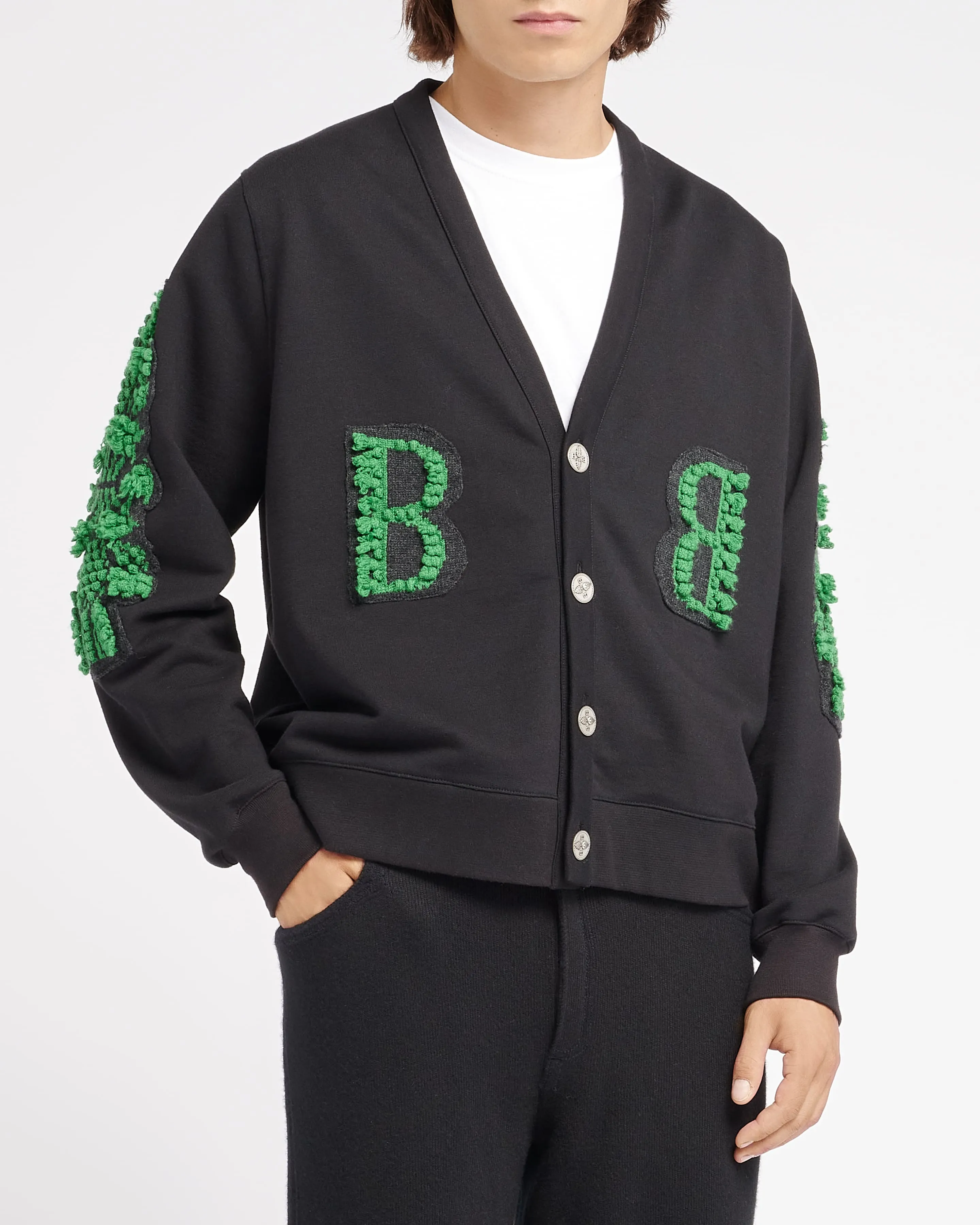 Cardigan en coton avec logo B en cachemire sold by Barrie product image thumbnail 5