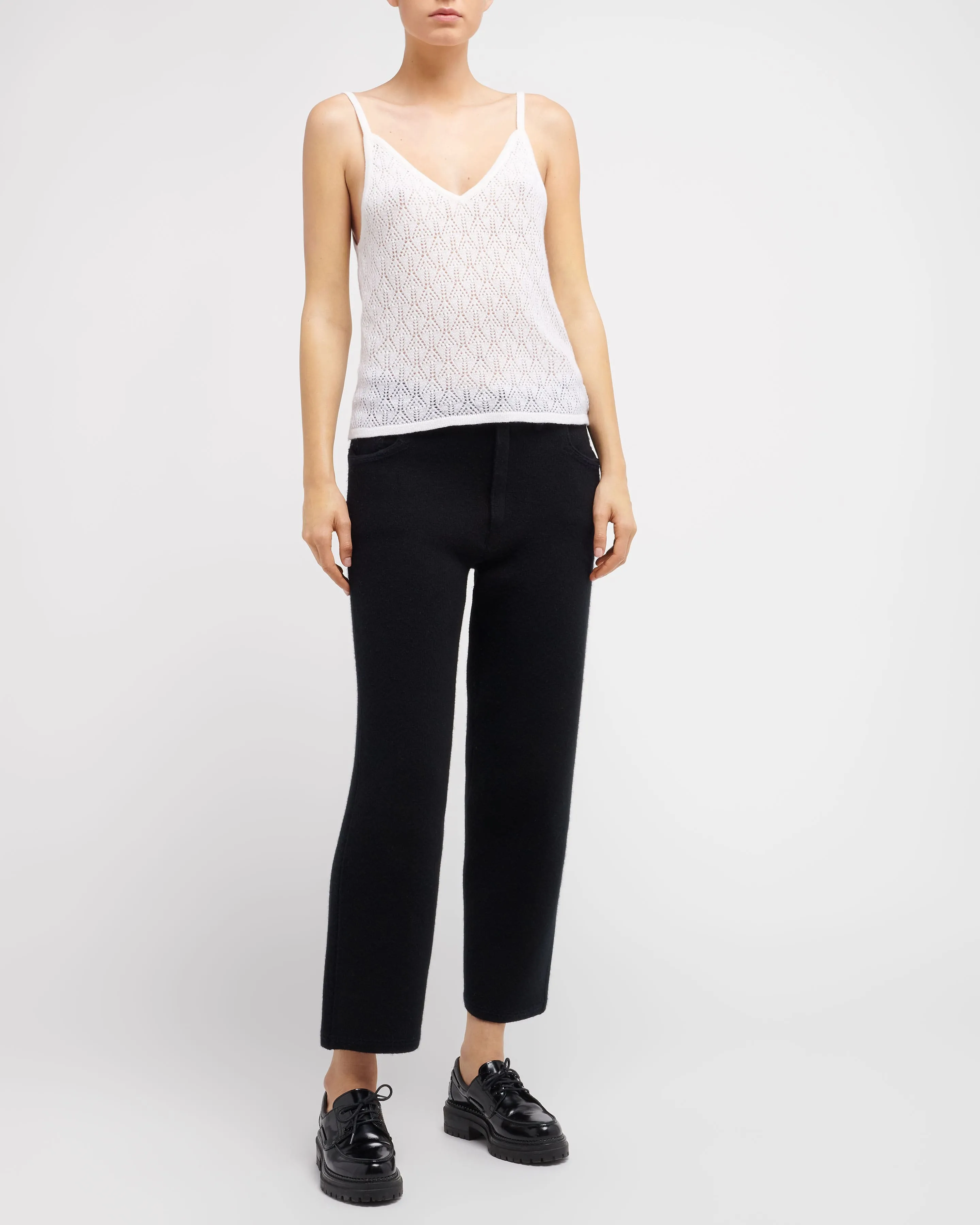 Top à bretelles en dentelle cachemire sold by Barrie product image thumbnail 5