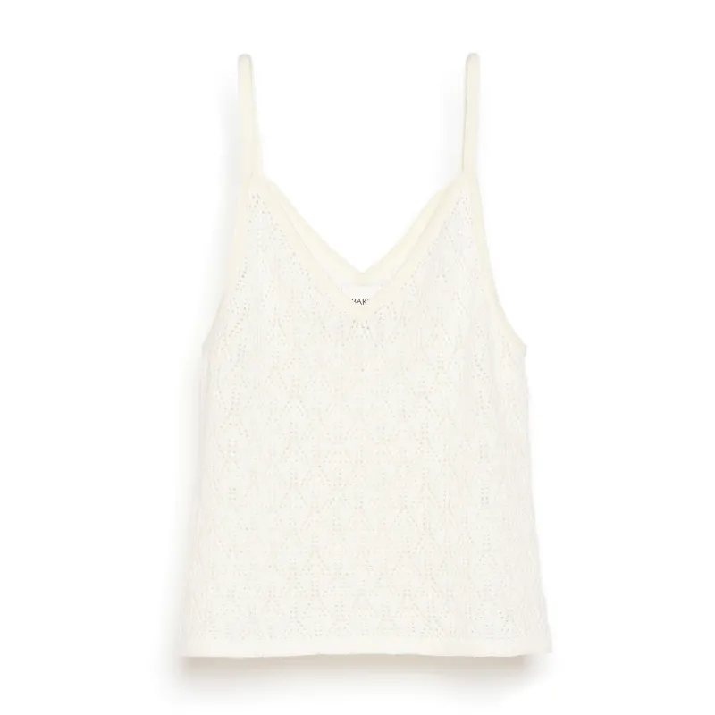 Top à bretelles en dentelle cachemire sold by Barrie