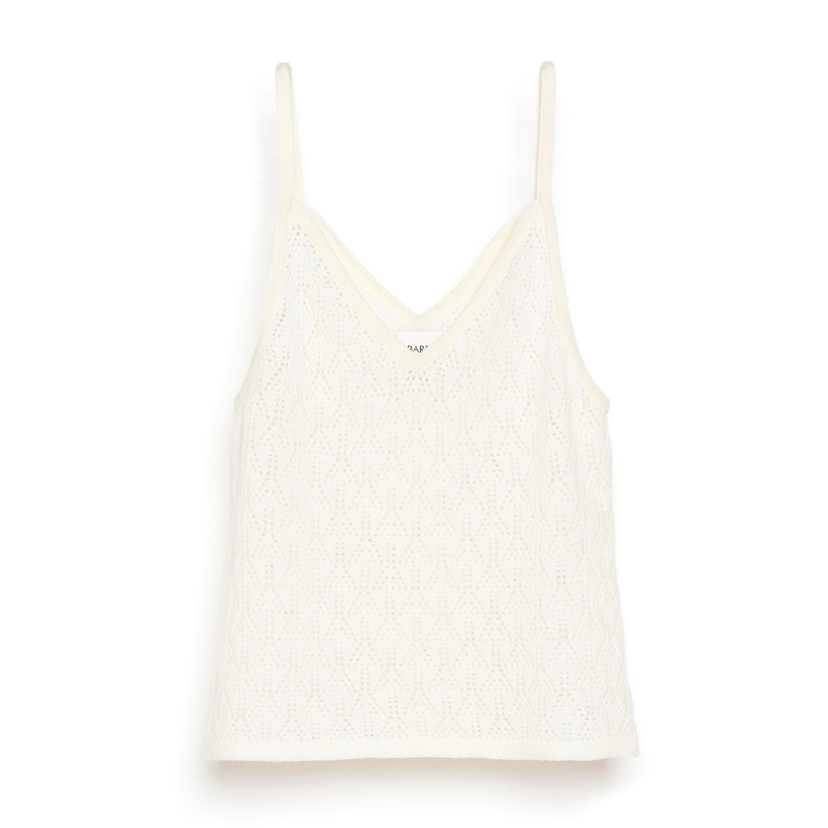 Top à bretelles en dentelle cachemire sold by Barrie