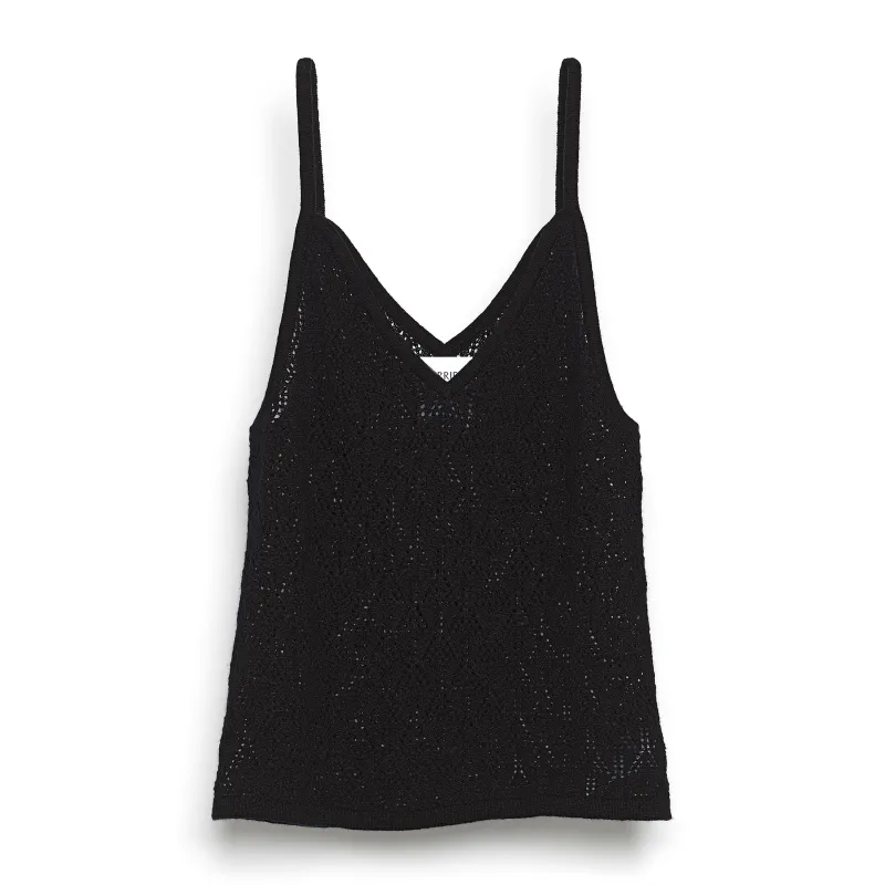 Top à bretelles en dentelle cachemire made by Barrie