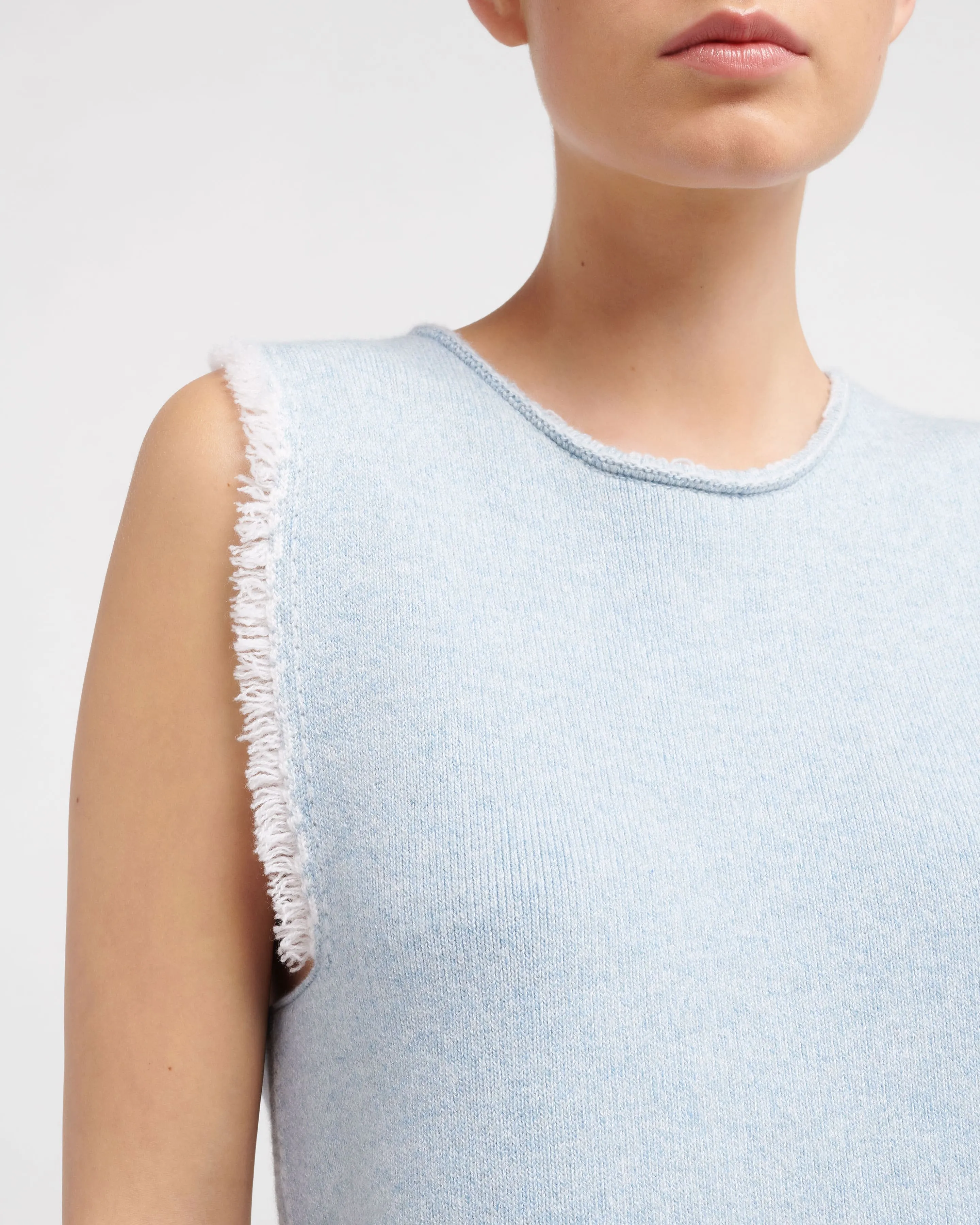 Haut sans manches Denim à franges sold by Barrie product image thumbnail 2