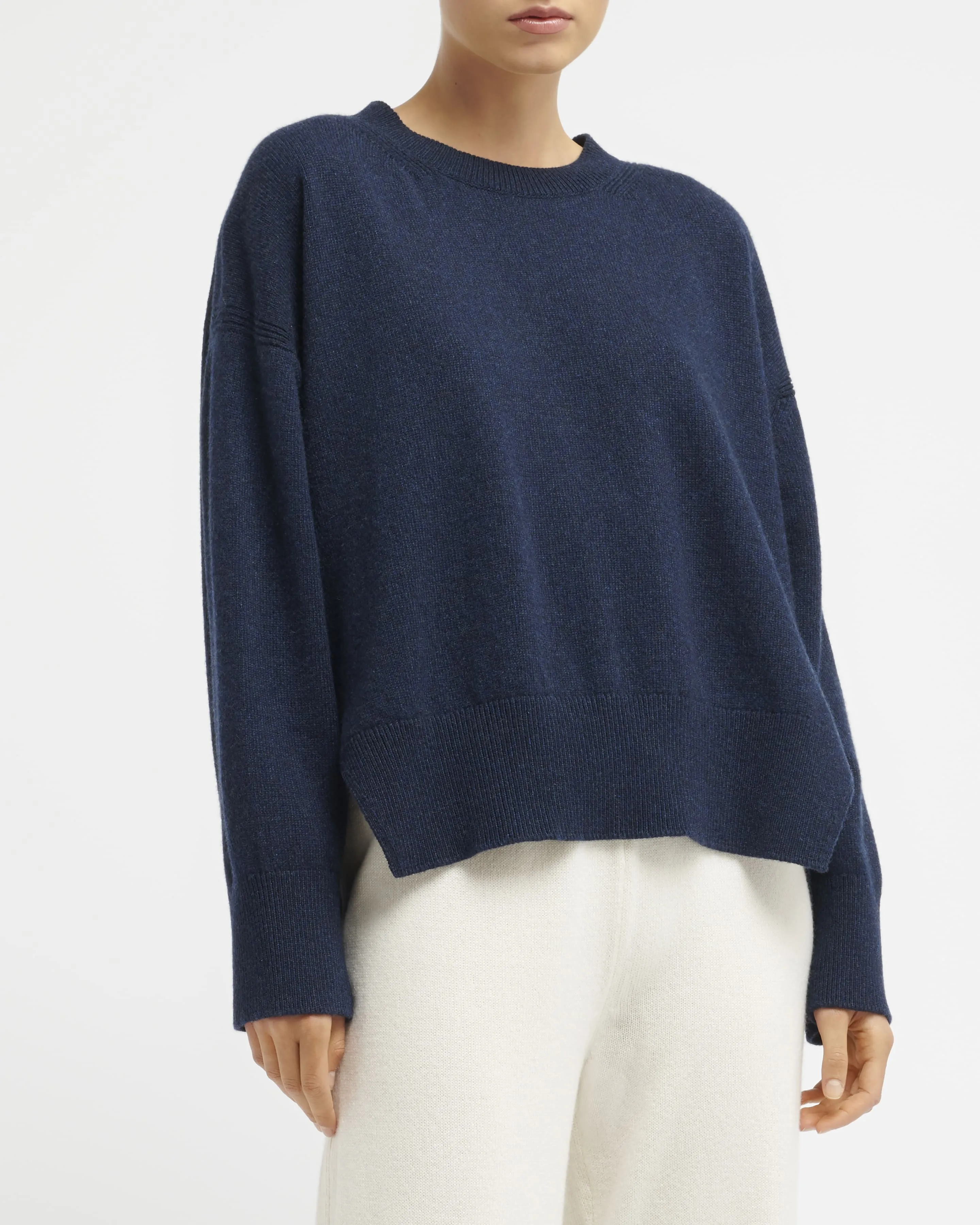 Pull col rond oversize en cachemire sold by Barrie product image thumbnail 3