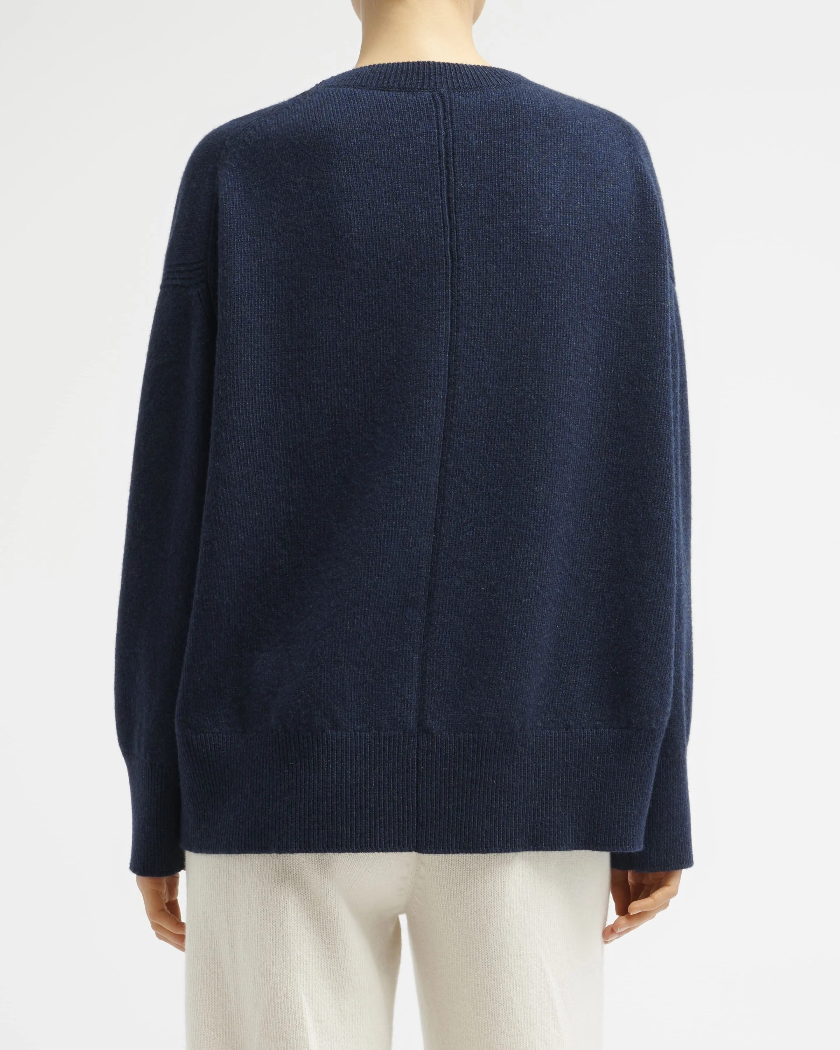 Pull col rond oversize en cachemire sold by Barrie product image thumbnail 5