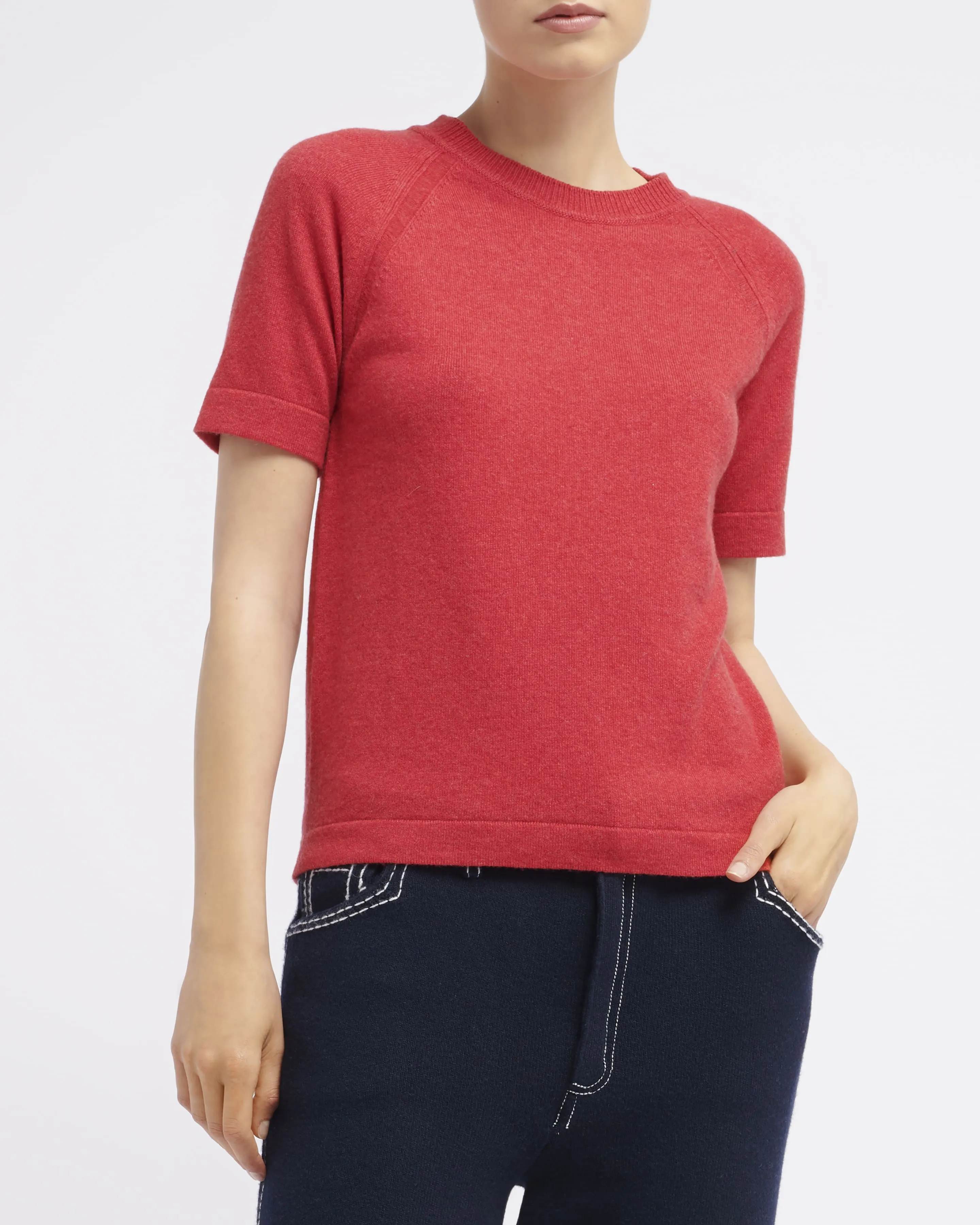 Haut à manches courtes en cachemire sold by Barrie product image thumbnail 2