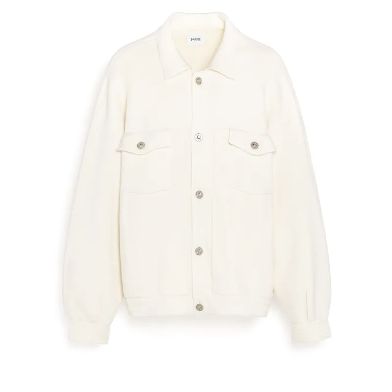 Veste Denim oversize en cachemire et coton made by Barrie