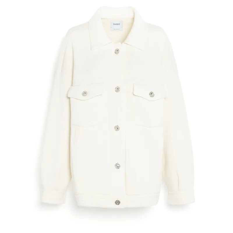 Veste Denim oversize en cachemire et coton made by Barrie