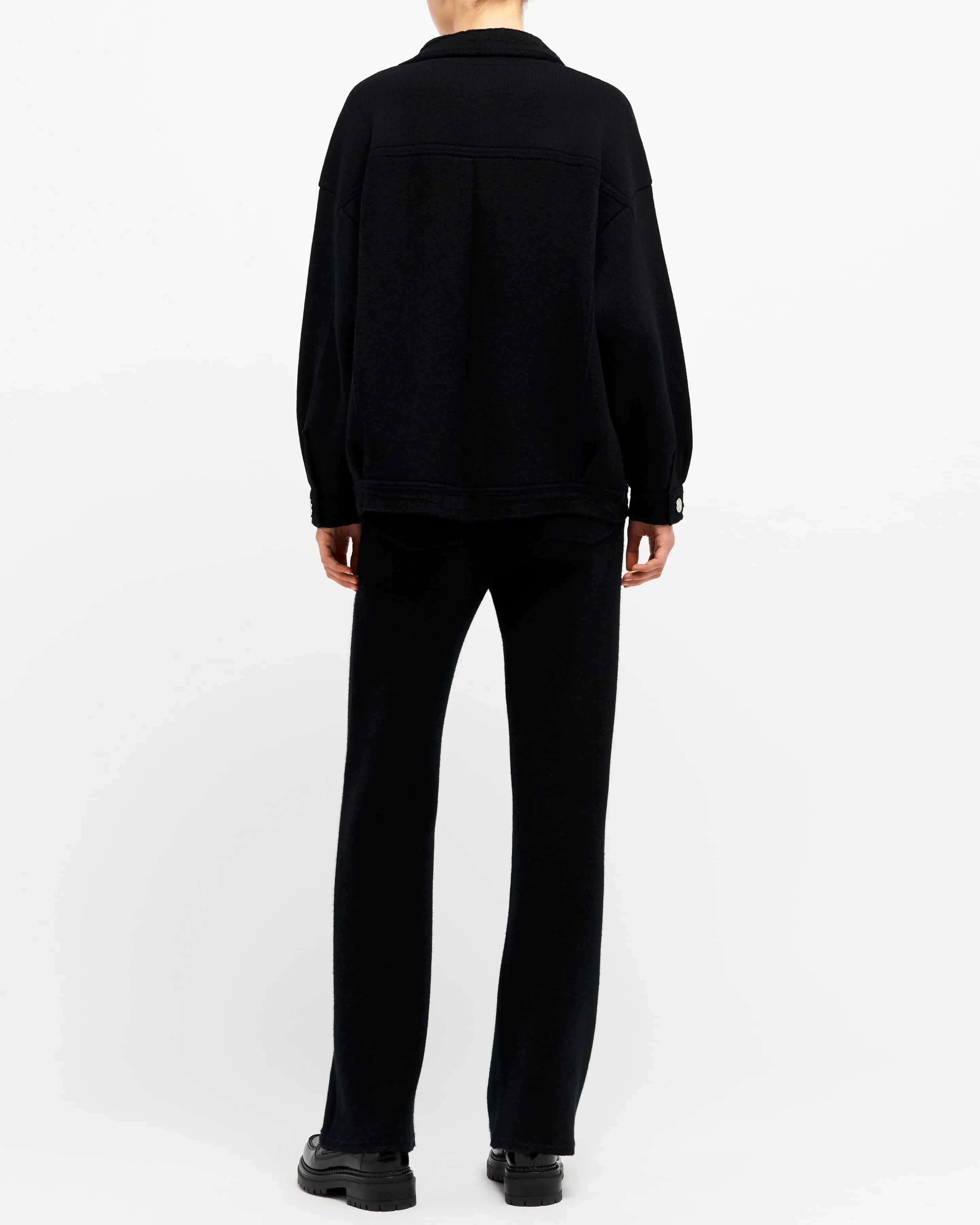 Veste Denim oversize en cachemire et coton sold by Barrie product image thumbnail 5