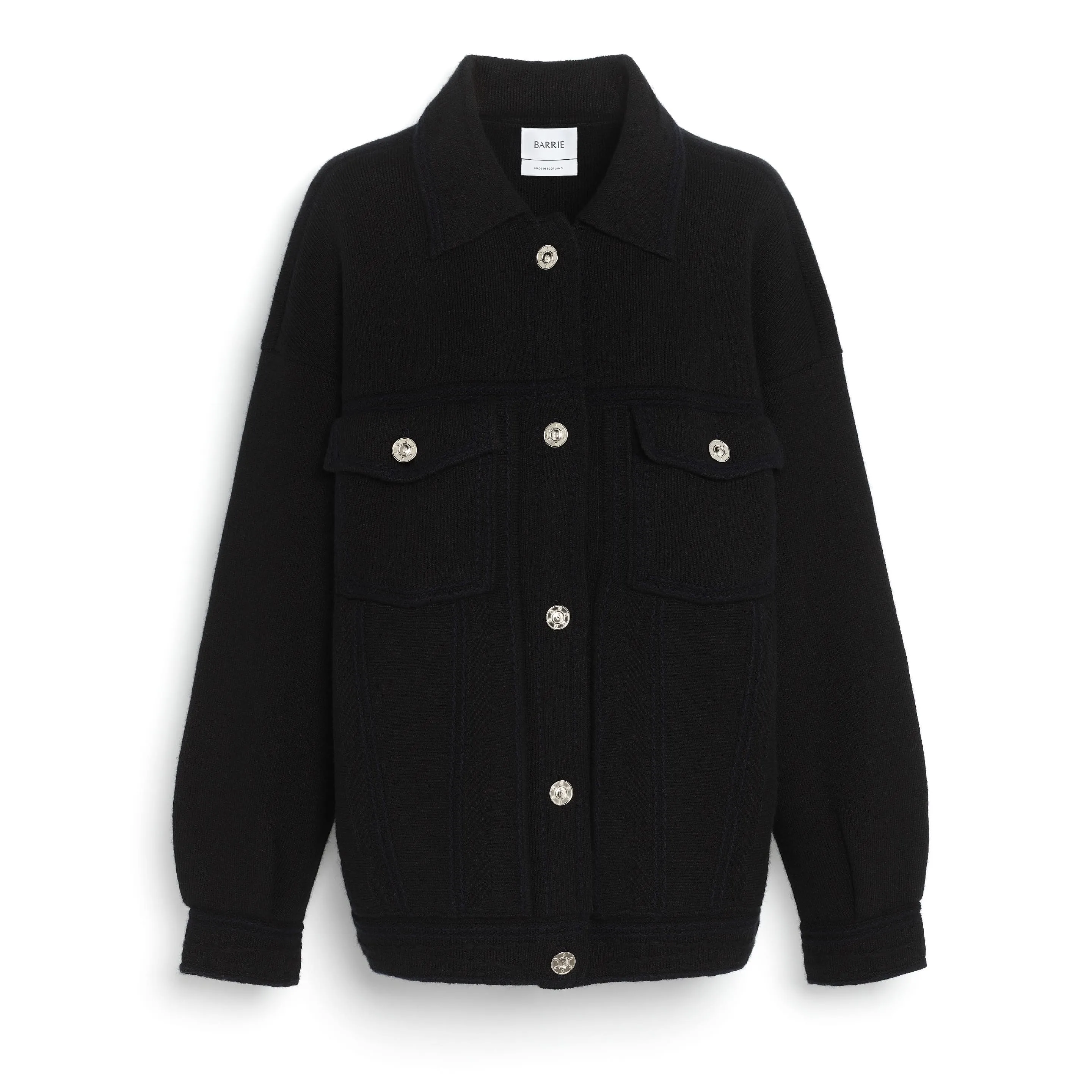 Veste Denim oversize en cachemire et coton sold by Barrie