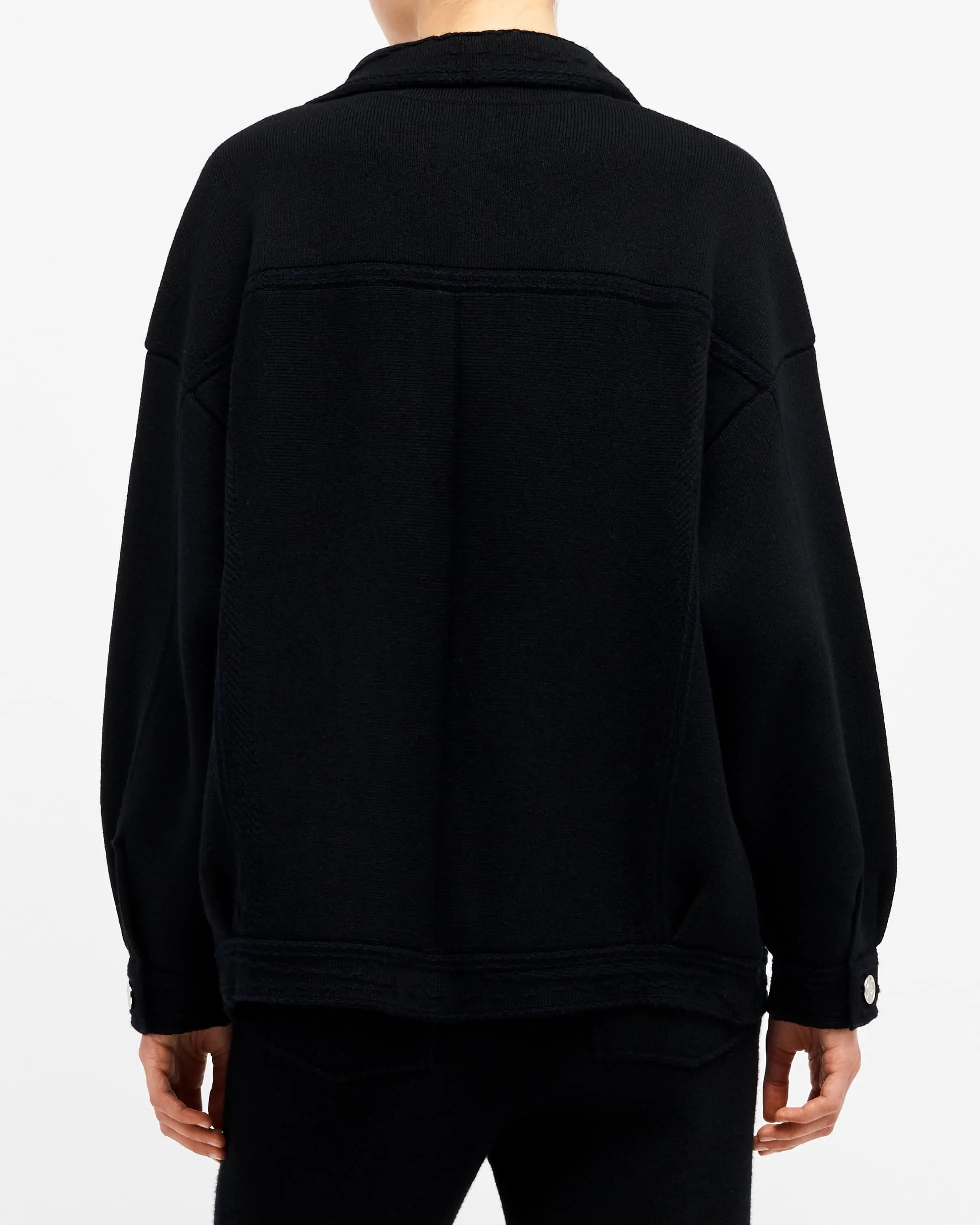 Veste Denim oversize en cachemire et coton sold by Barrie product image thumbnail 3