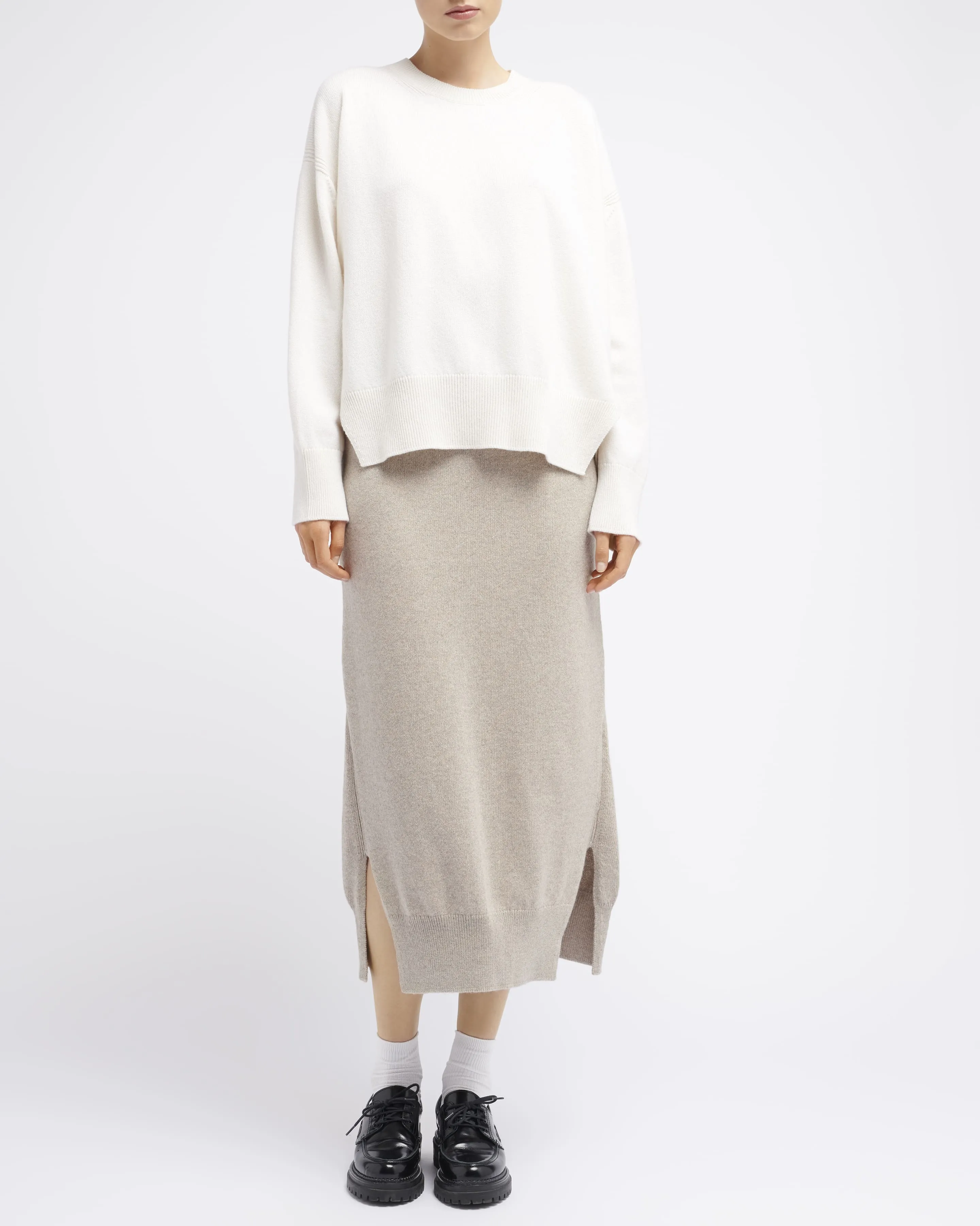 Pull col rond oversize en cachemire sold by Barrie product image thumbnail 5