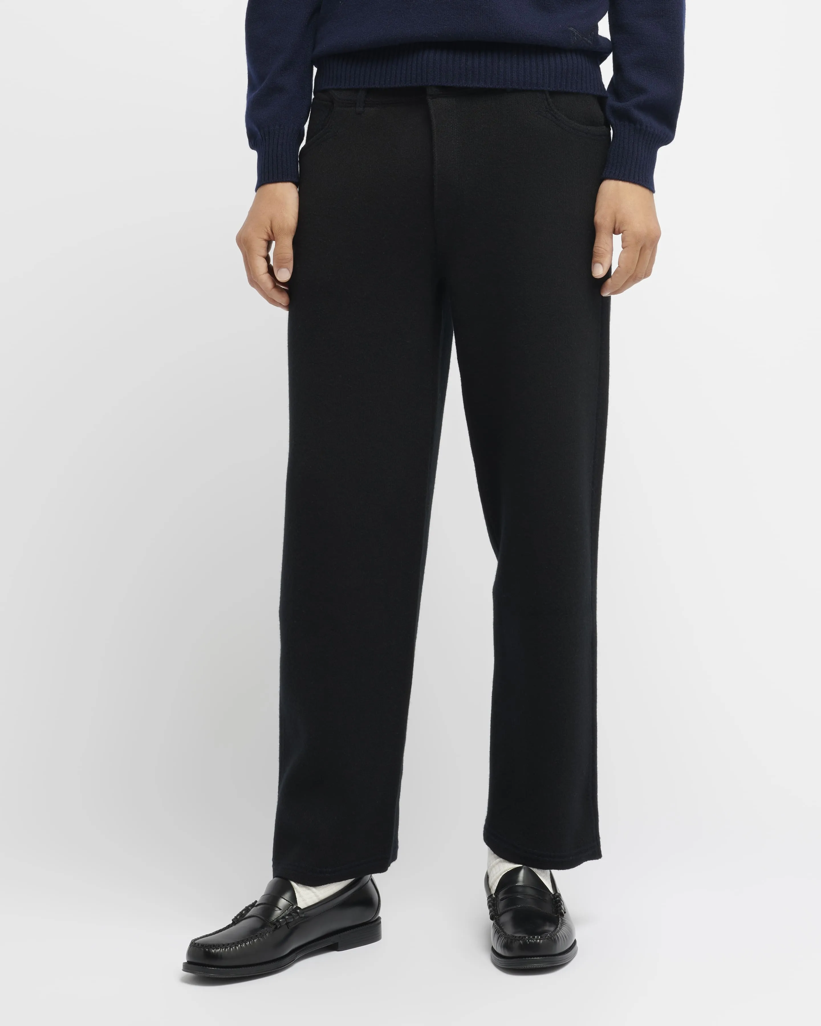 Pantalon denim classique en cachemire et coton sold by Barrie product image thumbnail 4