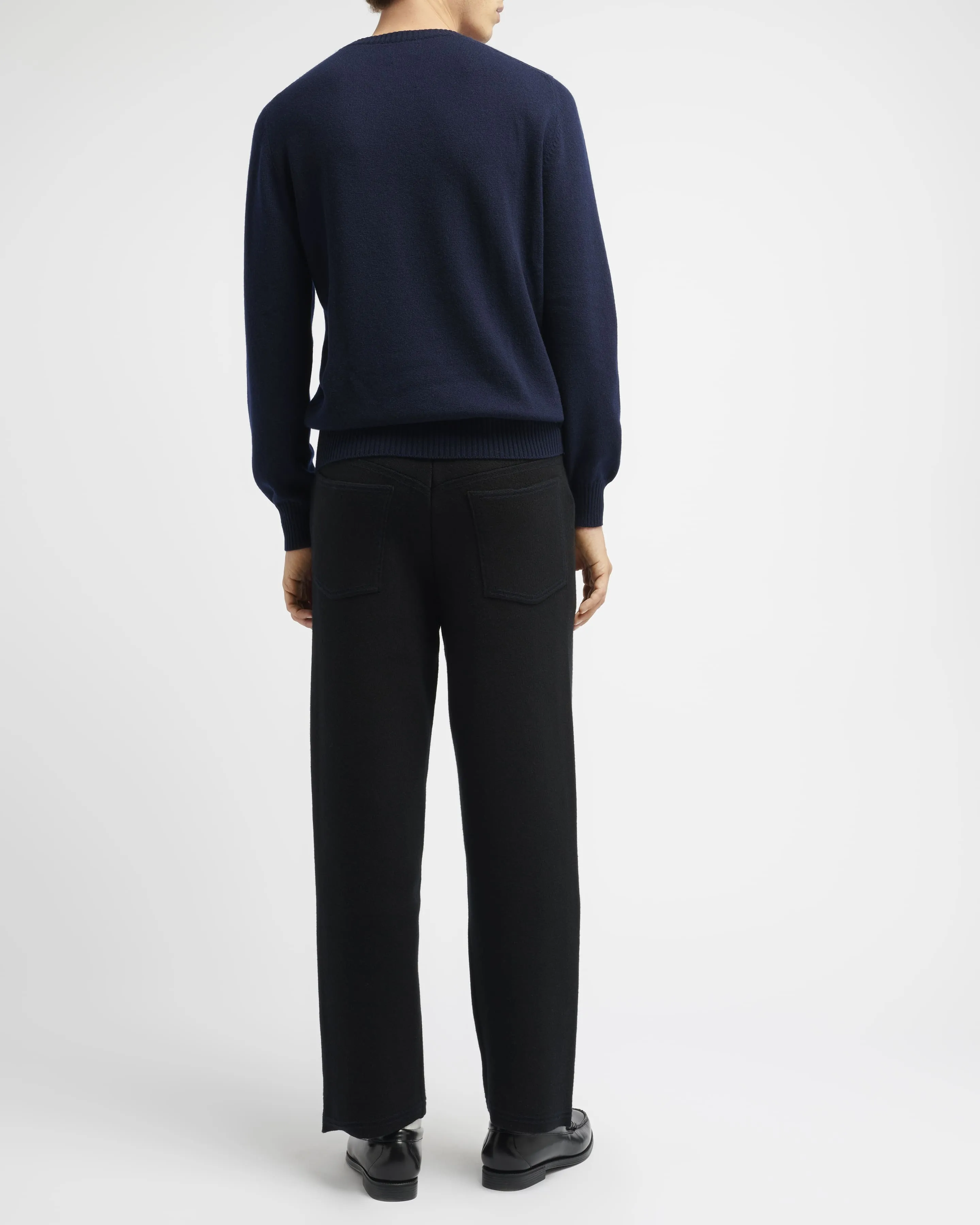 Pantalon denim classique en cachemire et coton sold by Barrie product image thumbnail 3