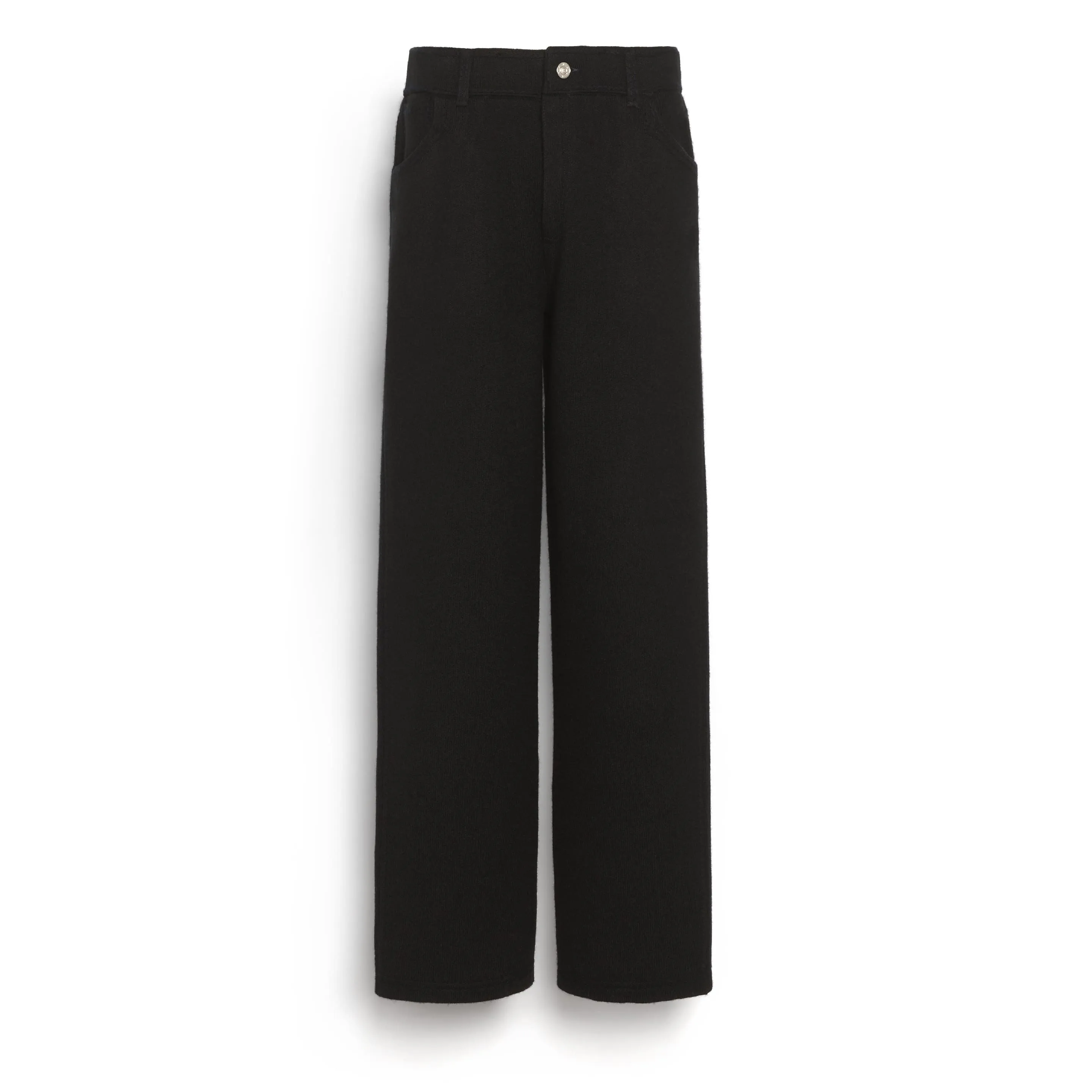 Pantalon denim classique en cachemire et coton sold by Barrie