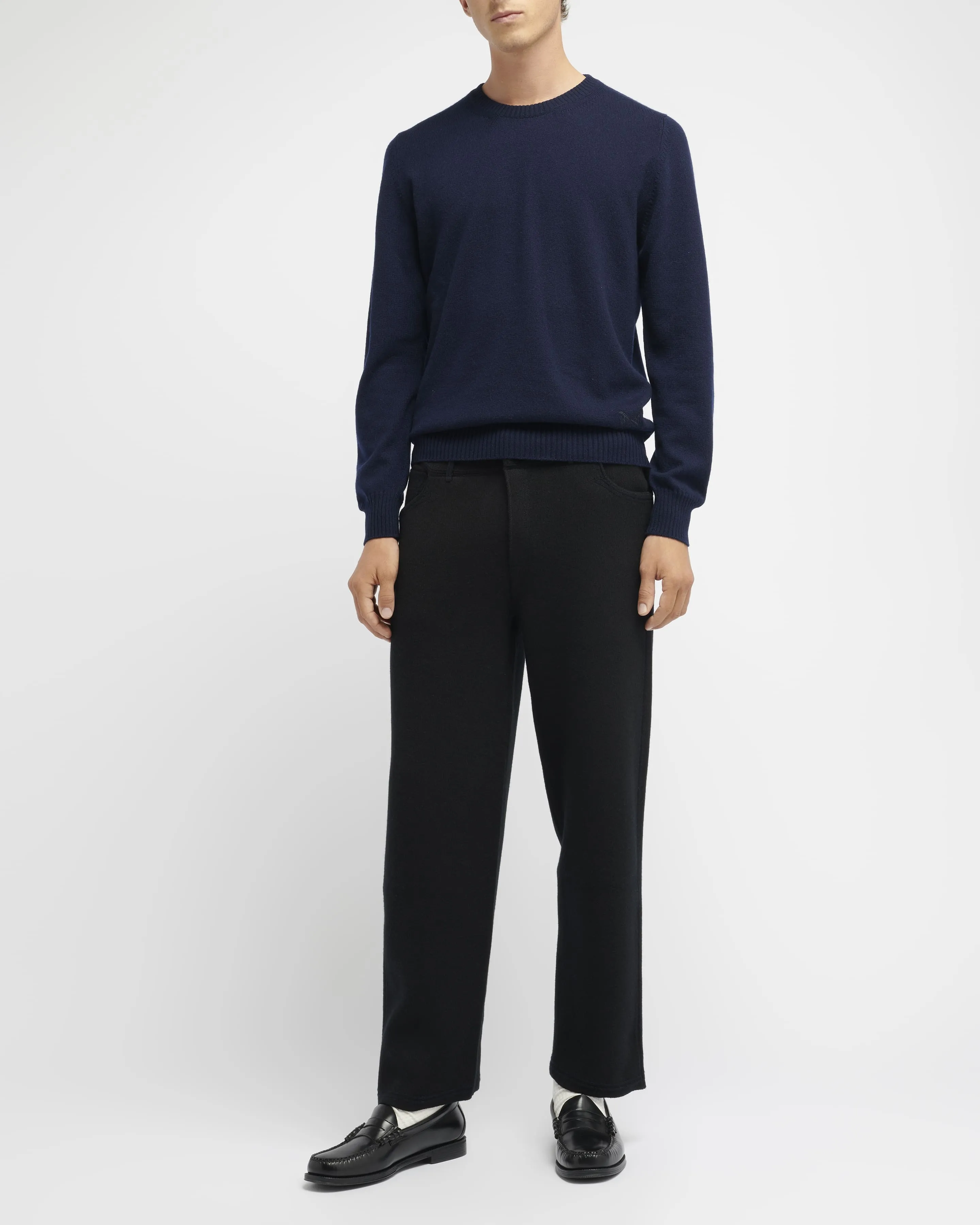 Pantalon denim classique en cachemire et coton sold by Barrie product image thumbnail 2