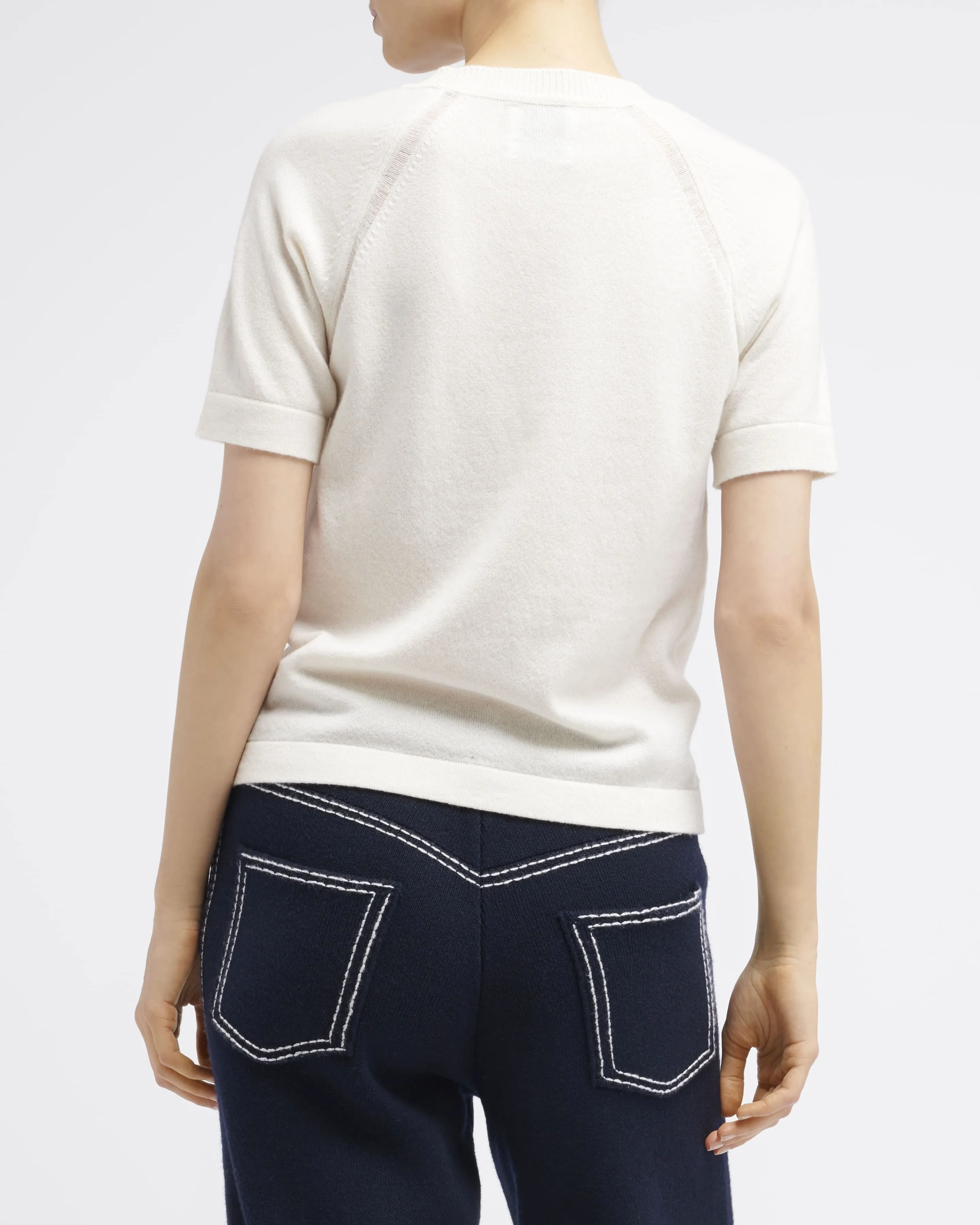 Haut à manches courtes en cachemire sold by Barrie product image thumbnail 4