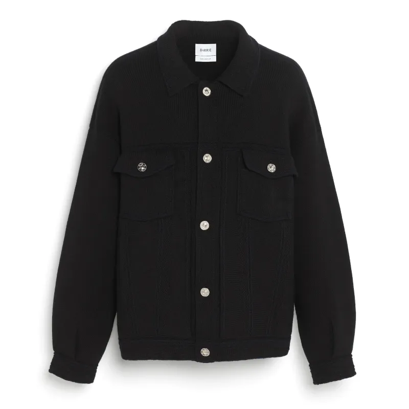 Veste Denim oversize en cachemire et coton made by Barrie