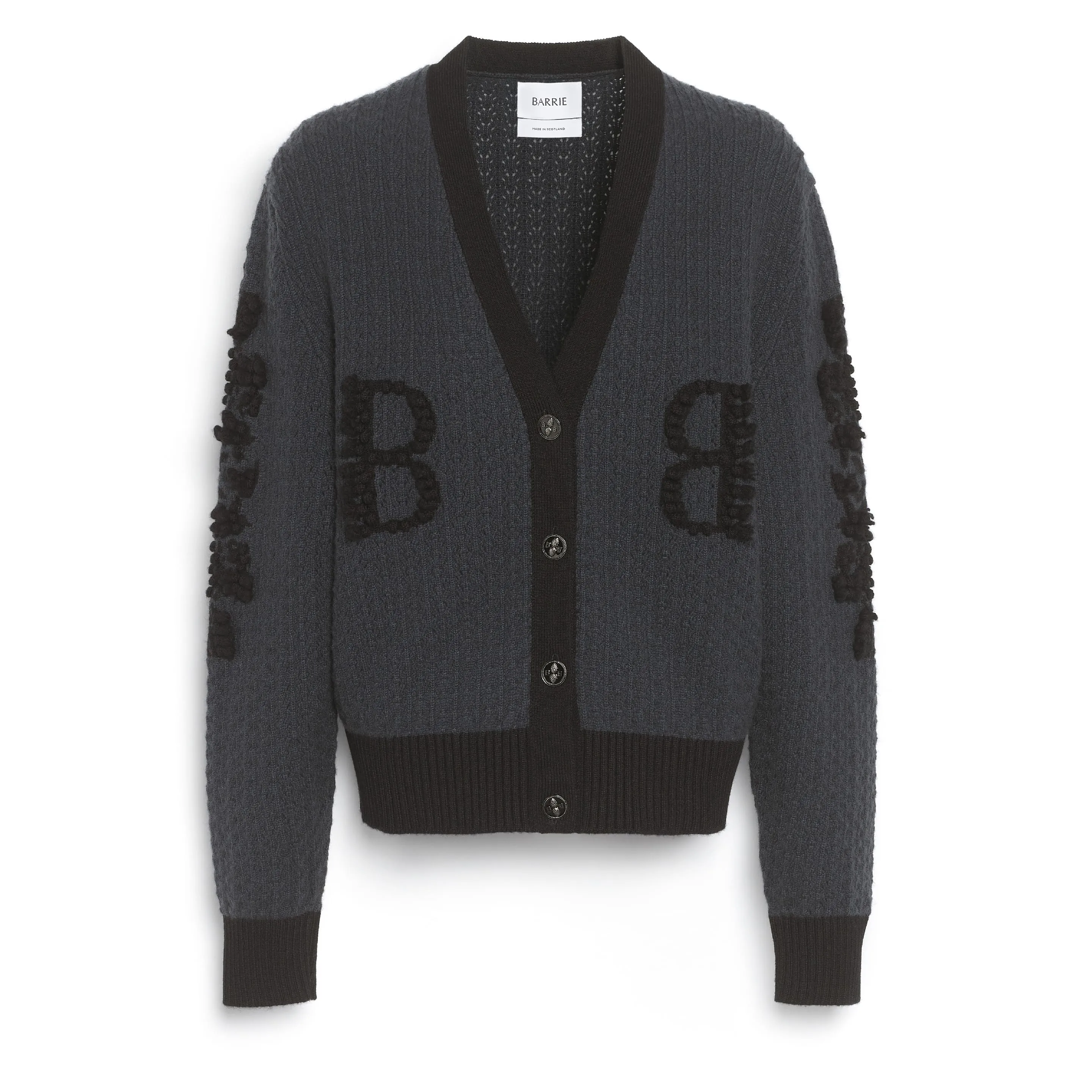Cardigan en dentelle cachemire avec logo B sold by Barrie