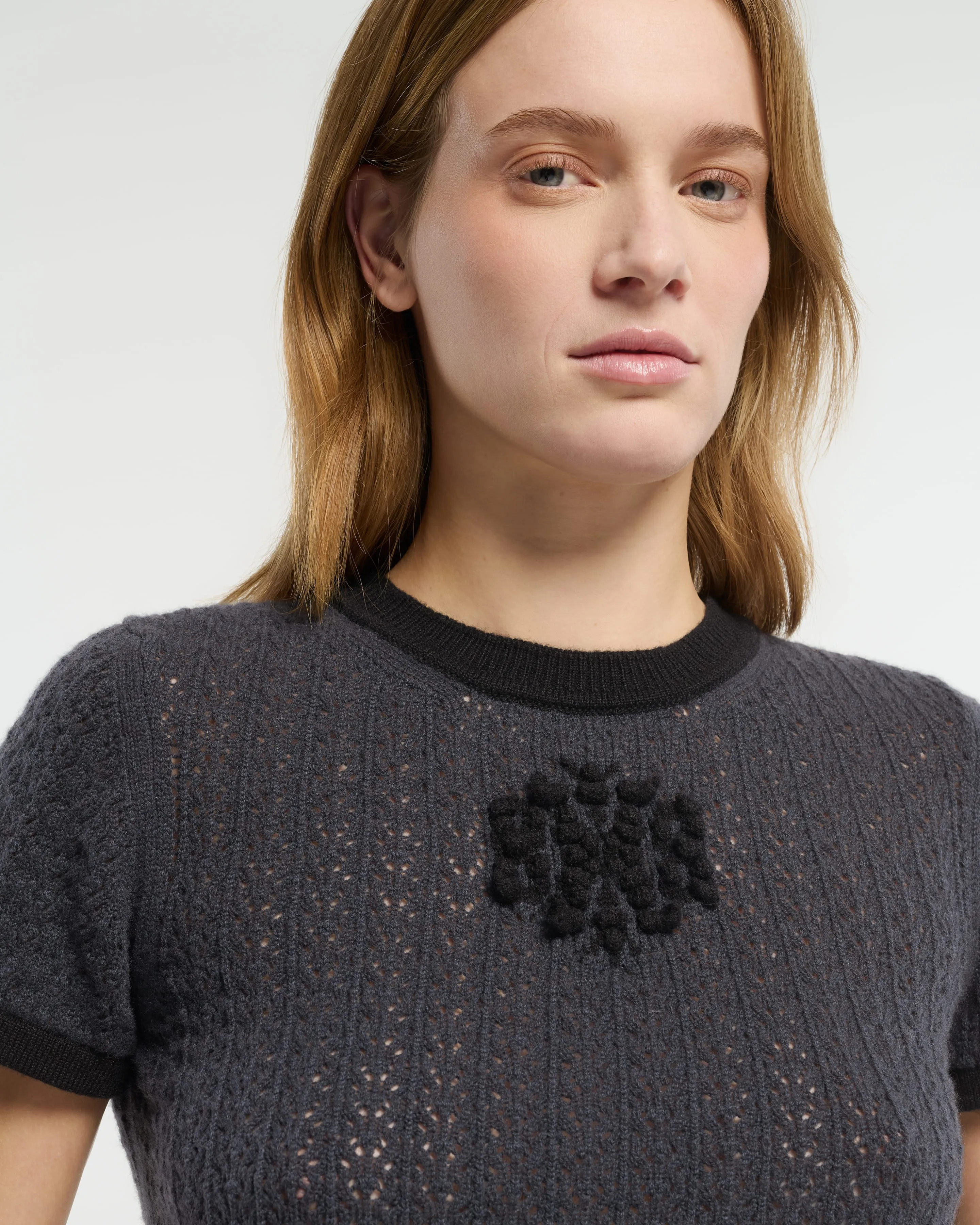 Top en dentelle cachemire logo B sold by Barrie product image thumbnail 2