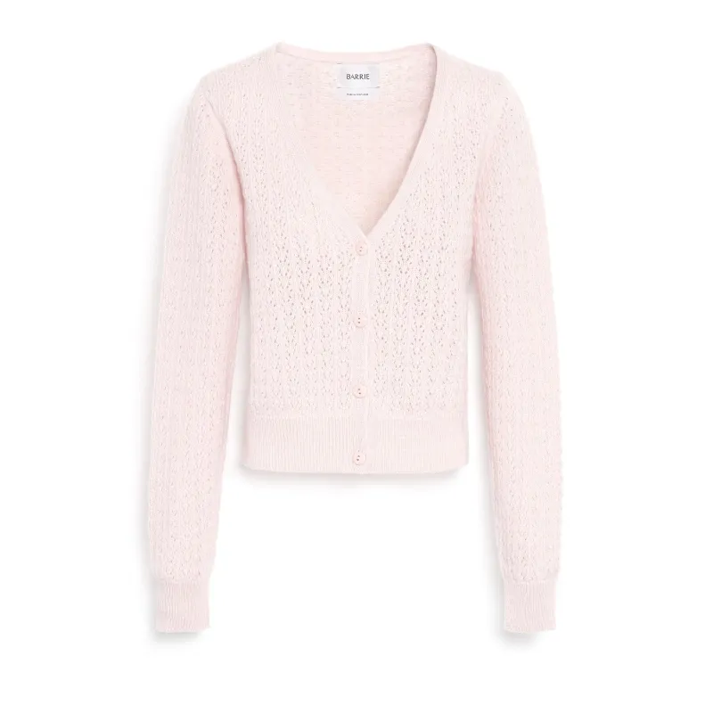 Cardigan en dentelle cachemire made by Barrie