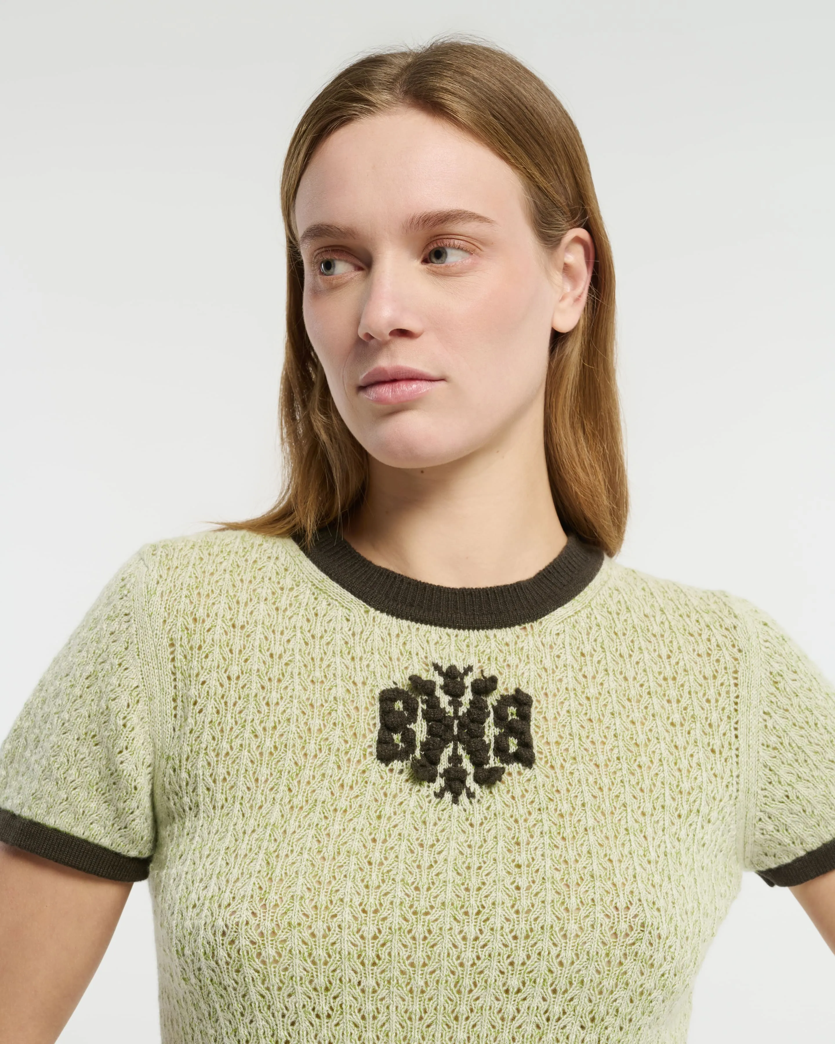 Top en dentelle cachemire logo B sold by Barrie product image thumbnail 2