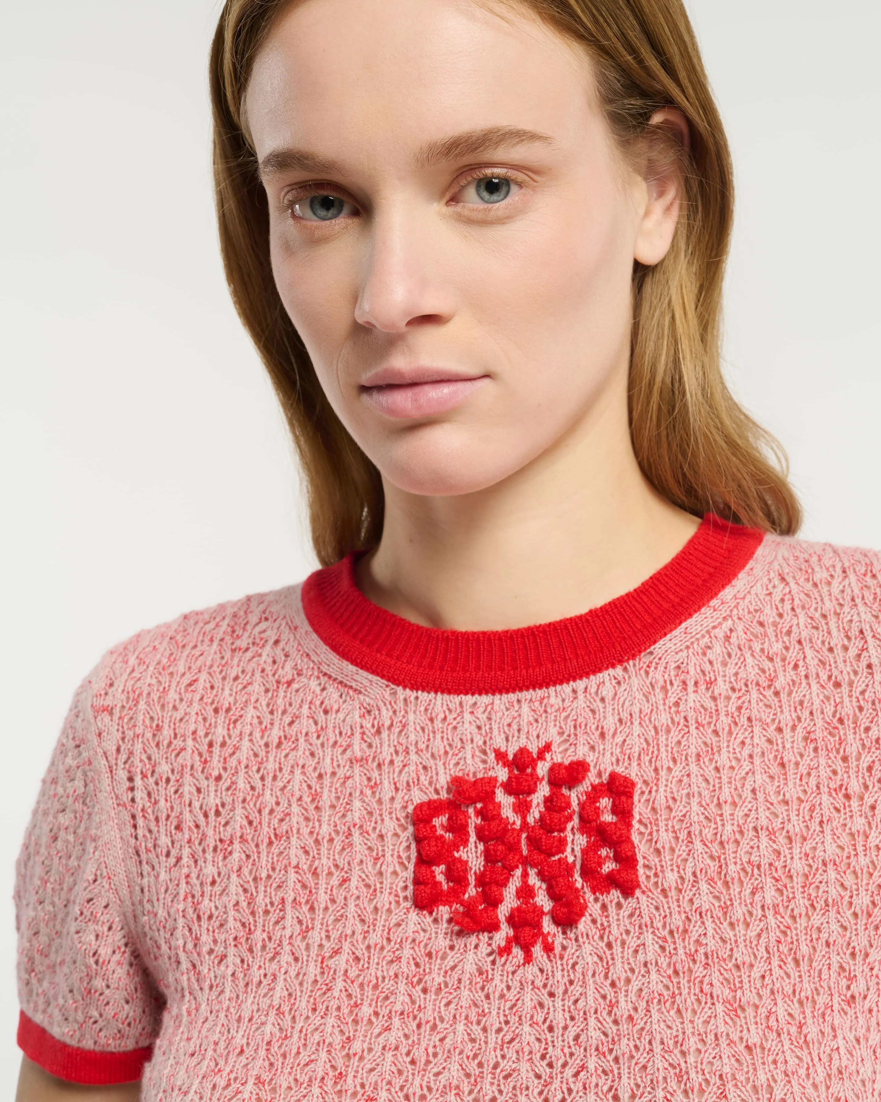 Top en dentelle cachemire logo B sold by Barrie product image thumbnail 2