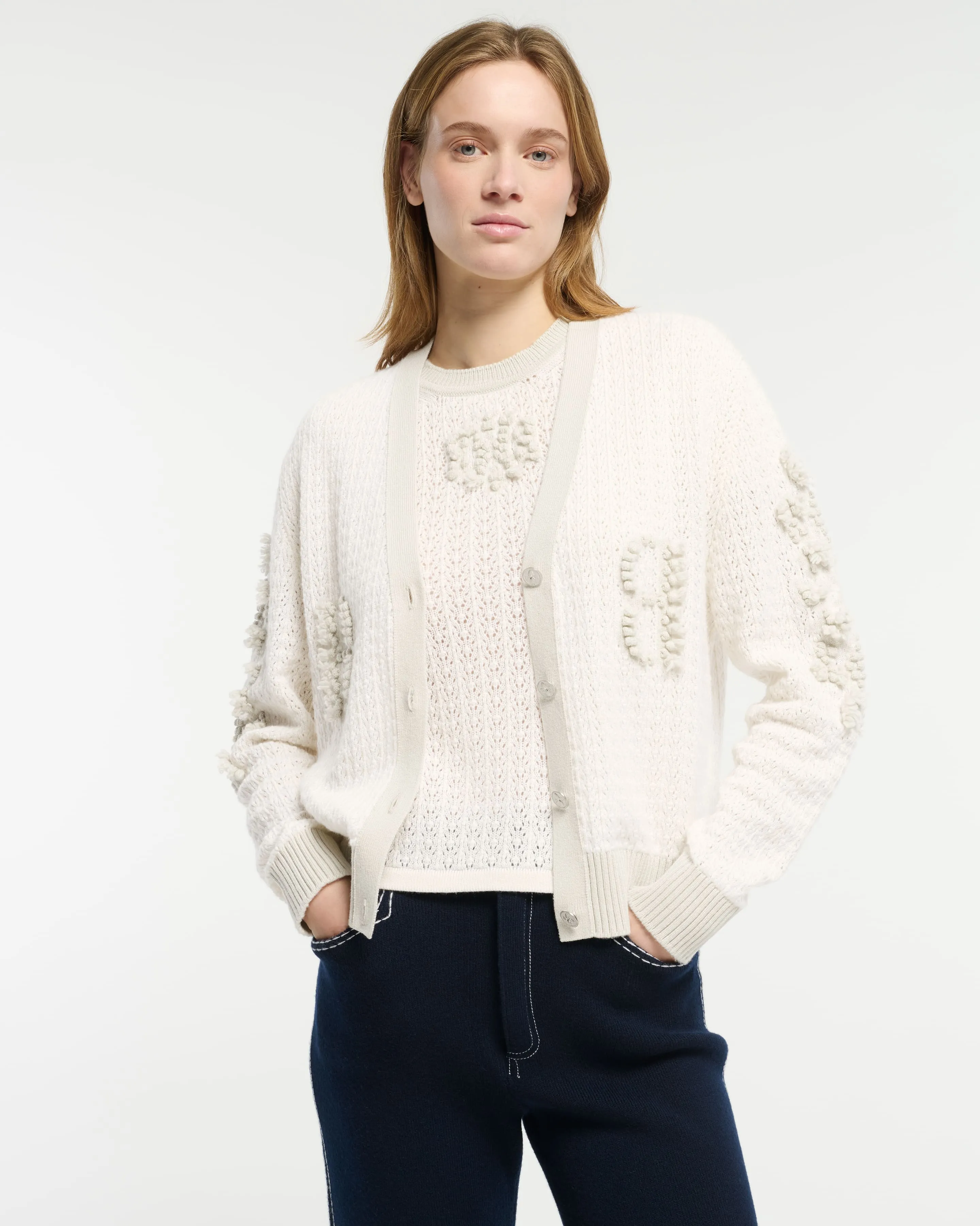 Top en dentelle cachemire logo B sold by Barrie product image thumbnail 5