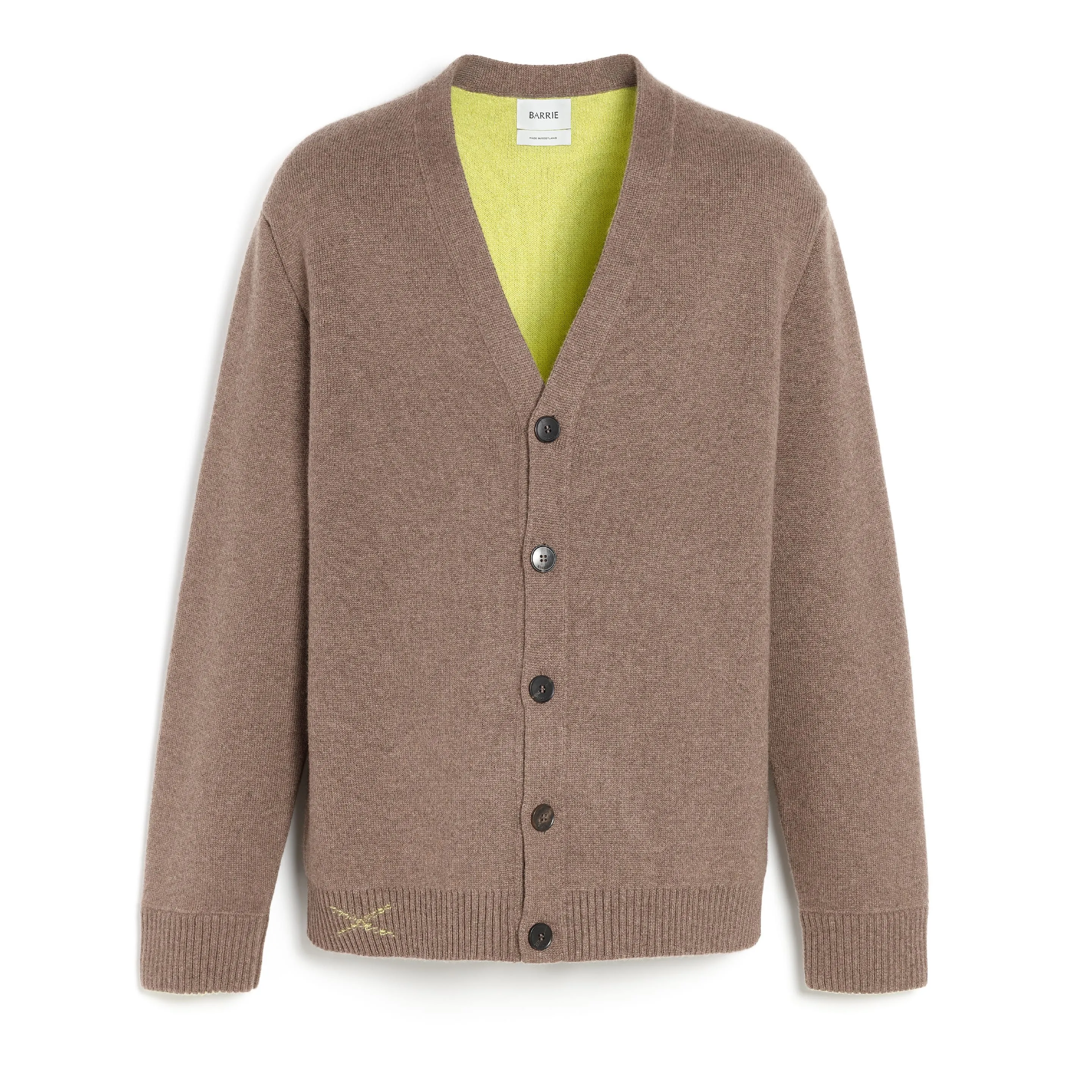 Cardigan en cachemire double face sold by Barrie