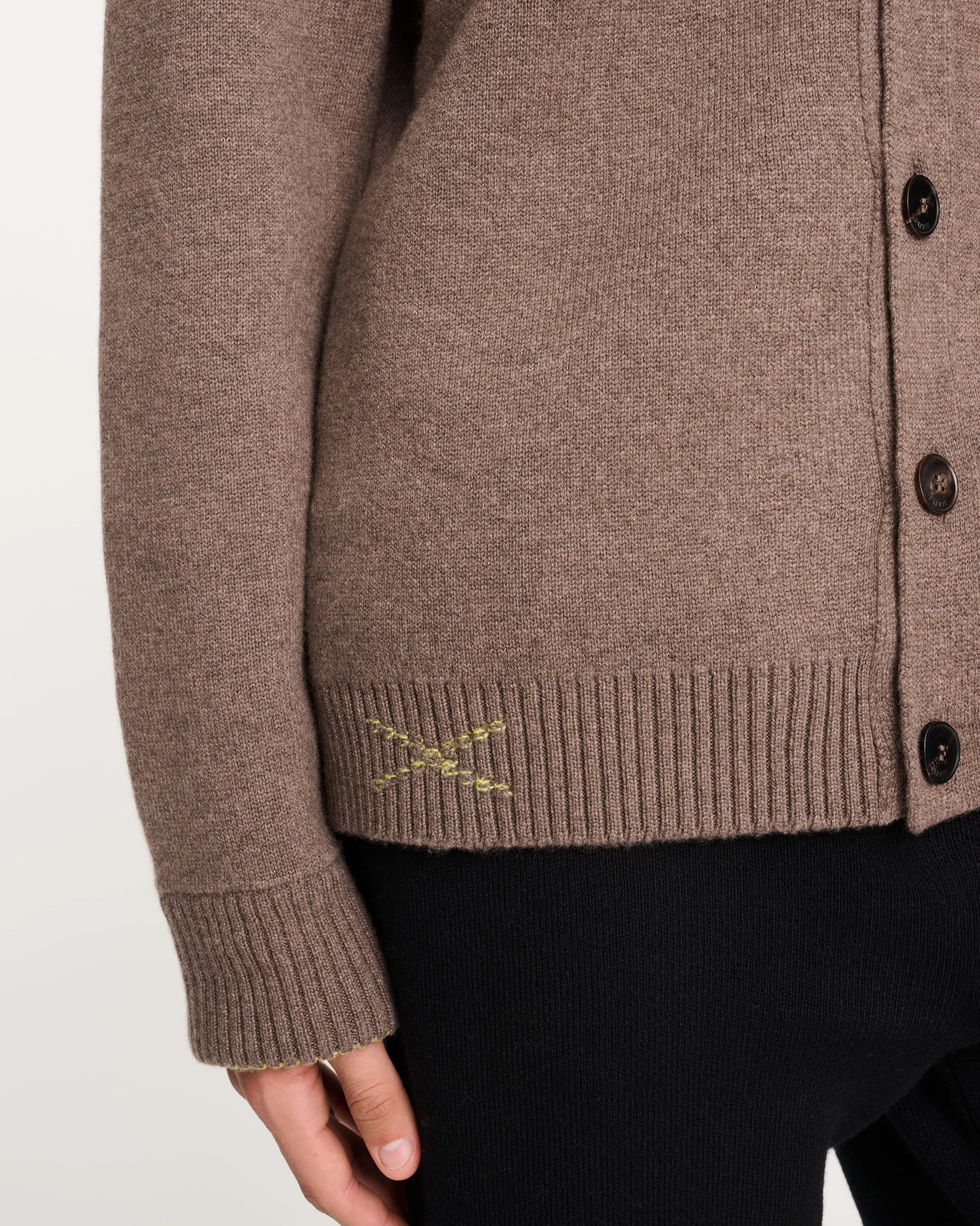 Cardigan en cachemire double face sold by Barrie product image thumbnail 2