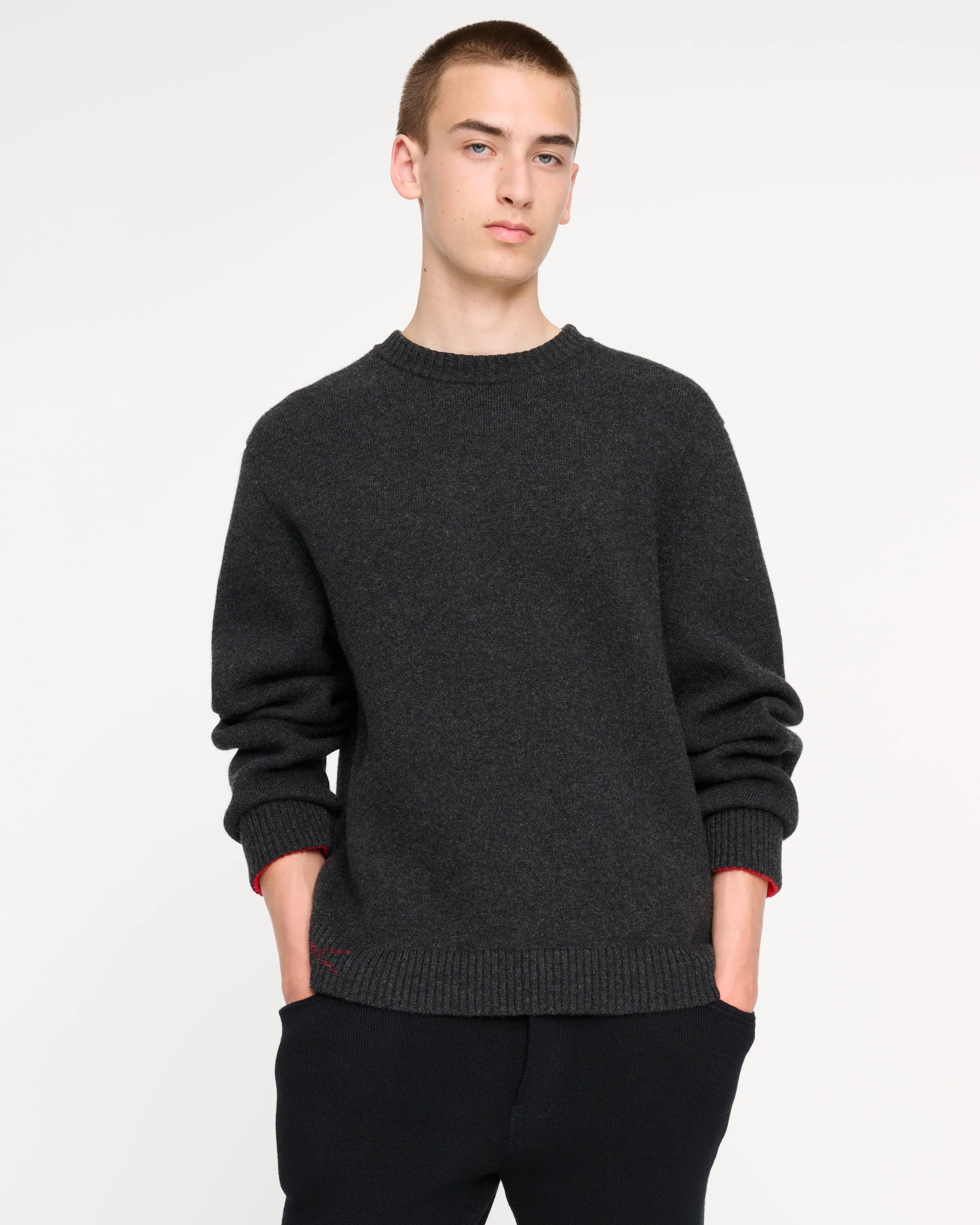 Pull en cachemire double face sold by Barrie product image thumbnail 3