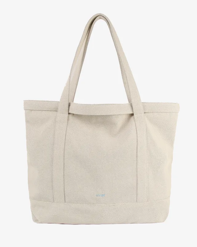 TOTE CANVAS - White Waves made by HVISK