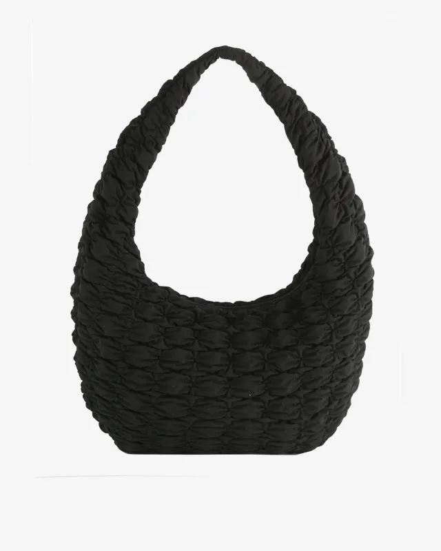 HAZE MATTE TWILL QUILT - Black made by HVISK