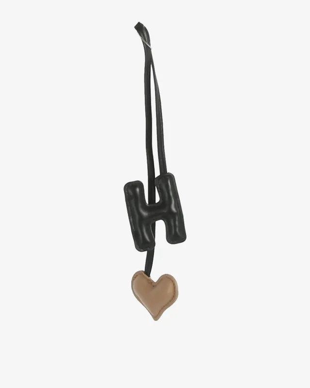 H-HEART CHARM - Black / Sand Dune made by HVISK