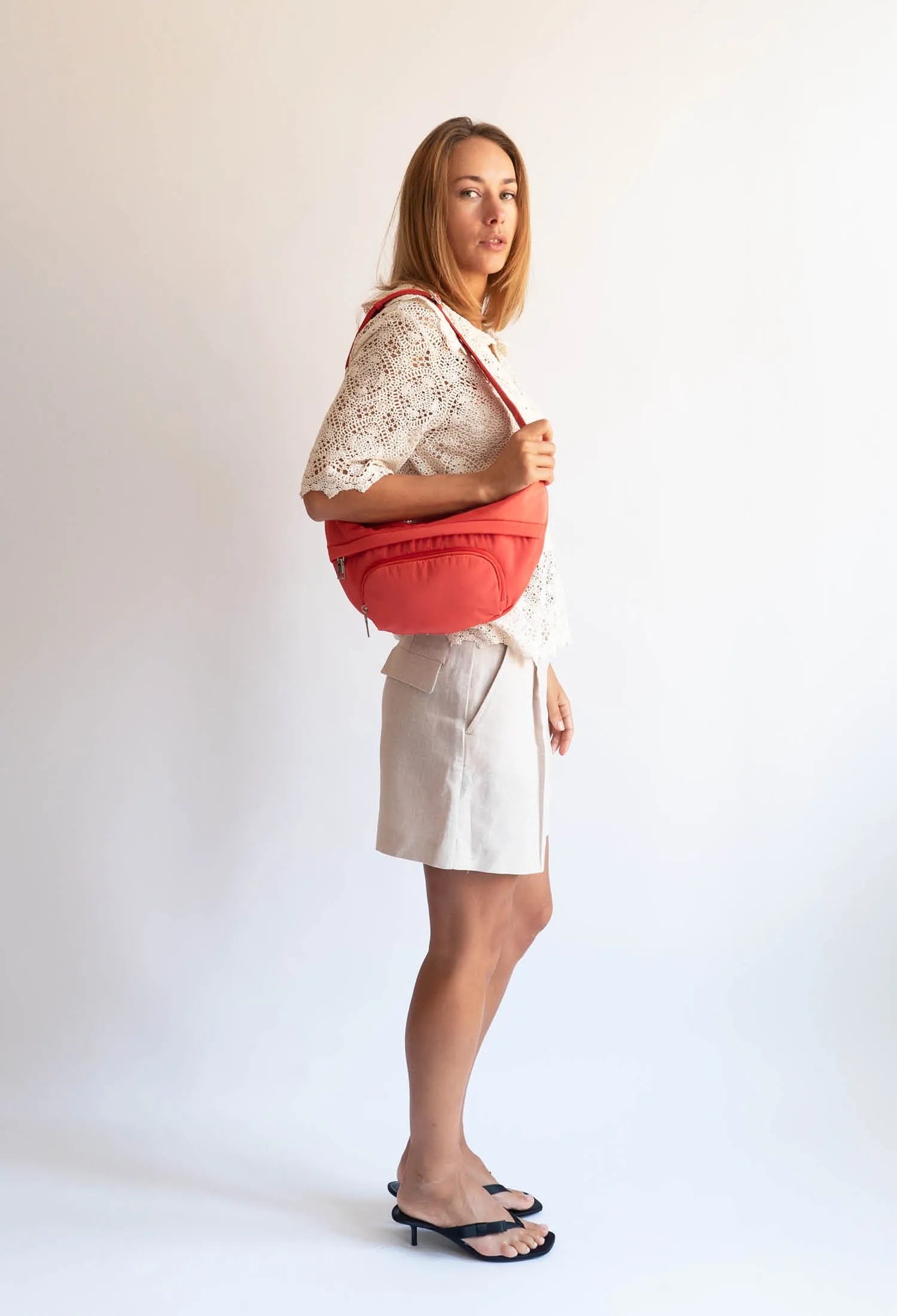 JADE MATTE TWILL - Red Coral sold by HVISK product image thumbnail 4