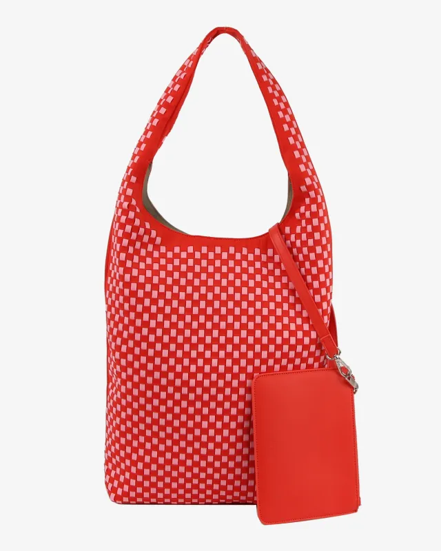 HOBO BRAIDED NEOPRENE - Red Coral made by HVISK