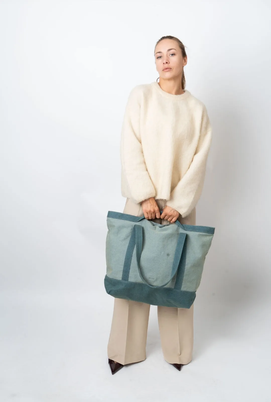 TOTE DENIM - Teal Tones sold by HVISK product image thumbnail 4